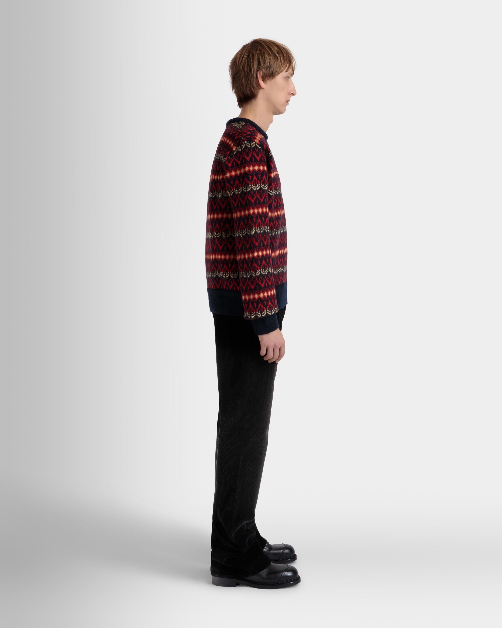 Jersey De Cuello Redondo De Lana Multicolor - Hombre - Bally - 05