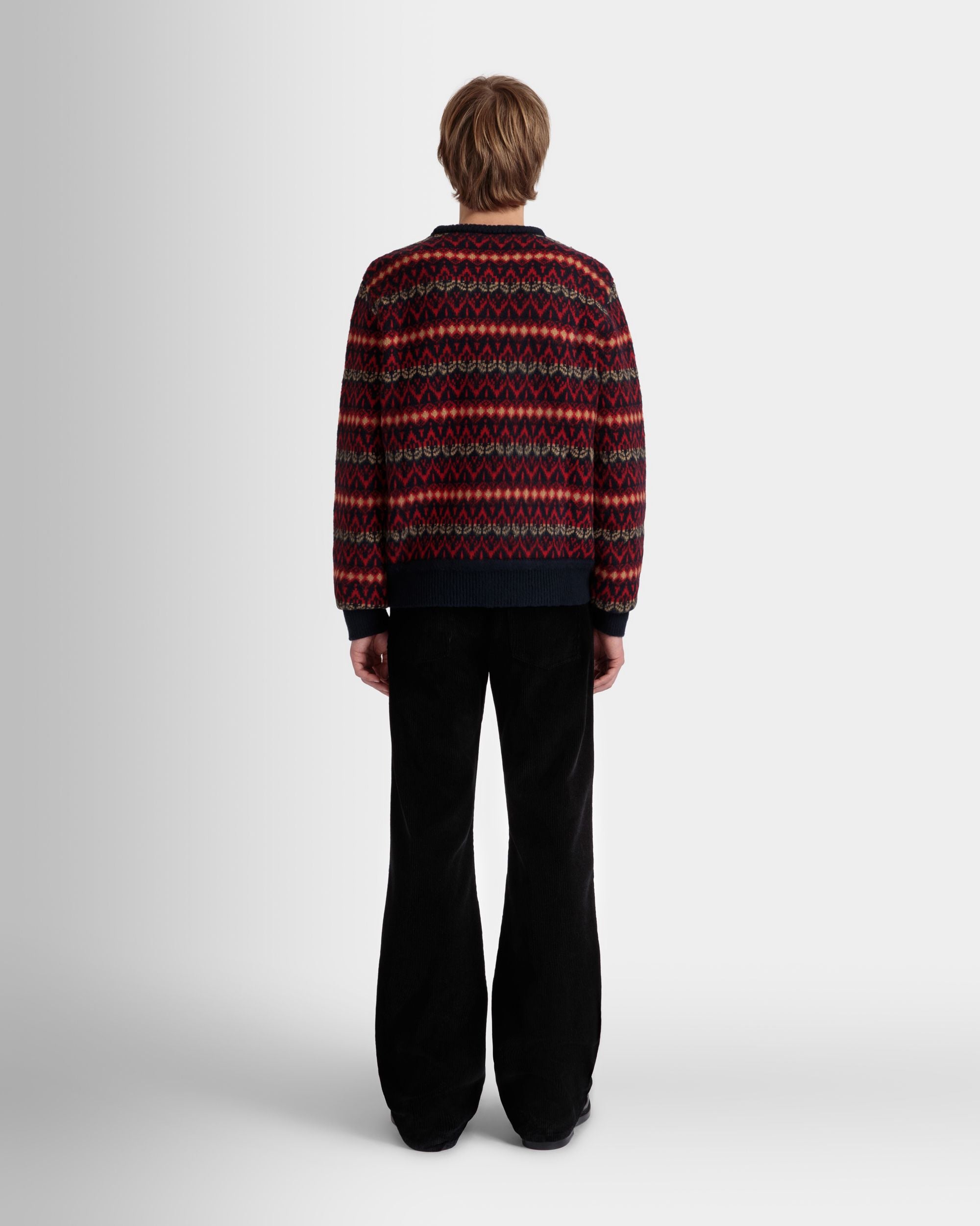 Jersey De Cuello Redondo De Lana Multicolor - Hombre - Bally - 06