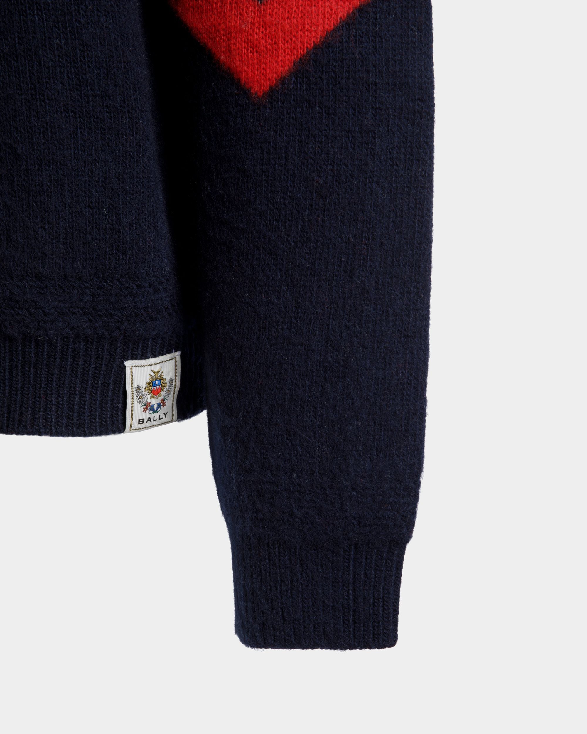 Jersey De Cuello Redondo De La Cápsula Winter De Lana Multicolor Con Heritage Flowers - Hombre - Bally - 04