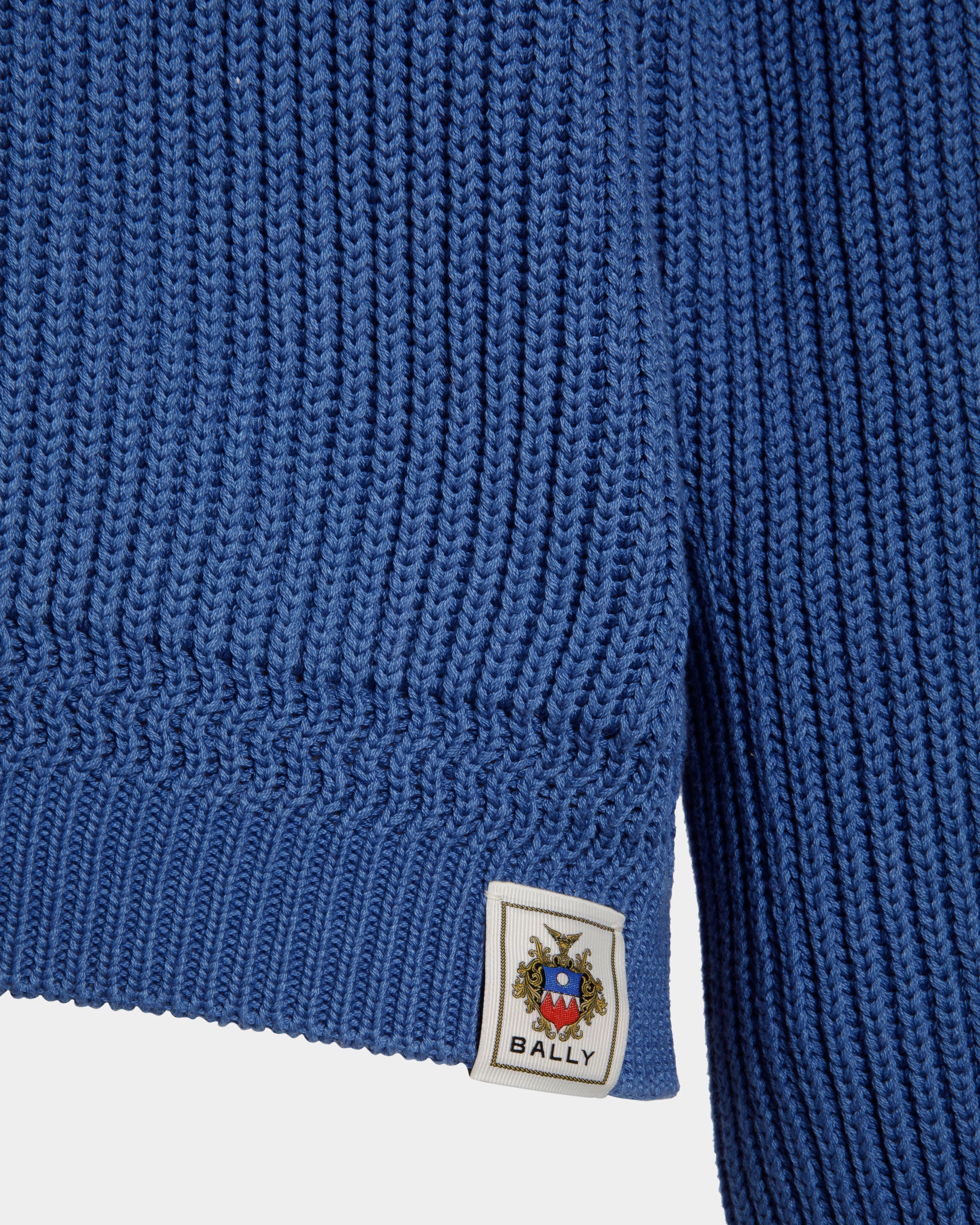 Jersey De Cuello Redondo De Algodón Medium Blue - Hombre - Bally - 04