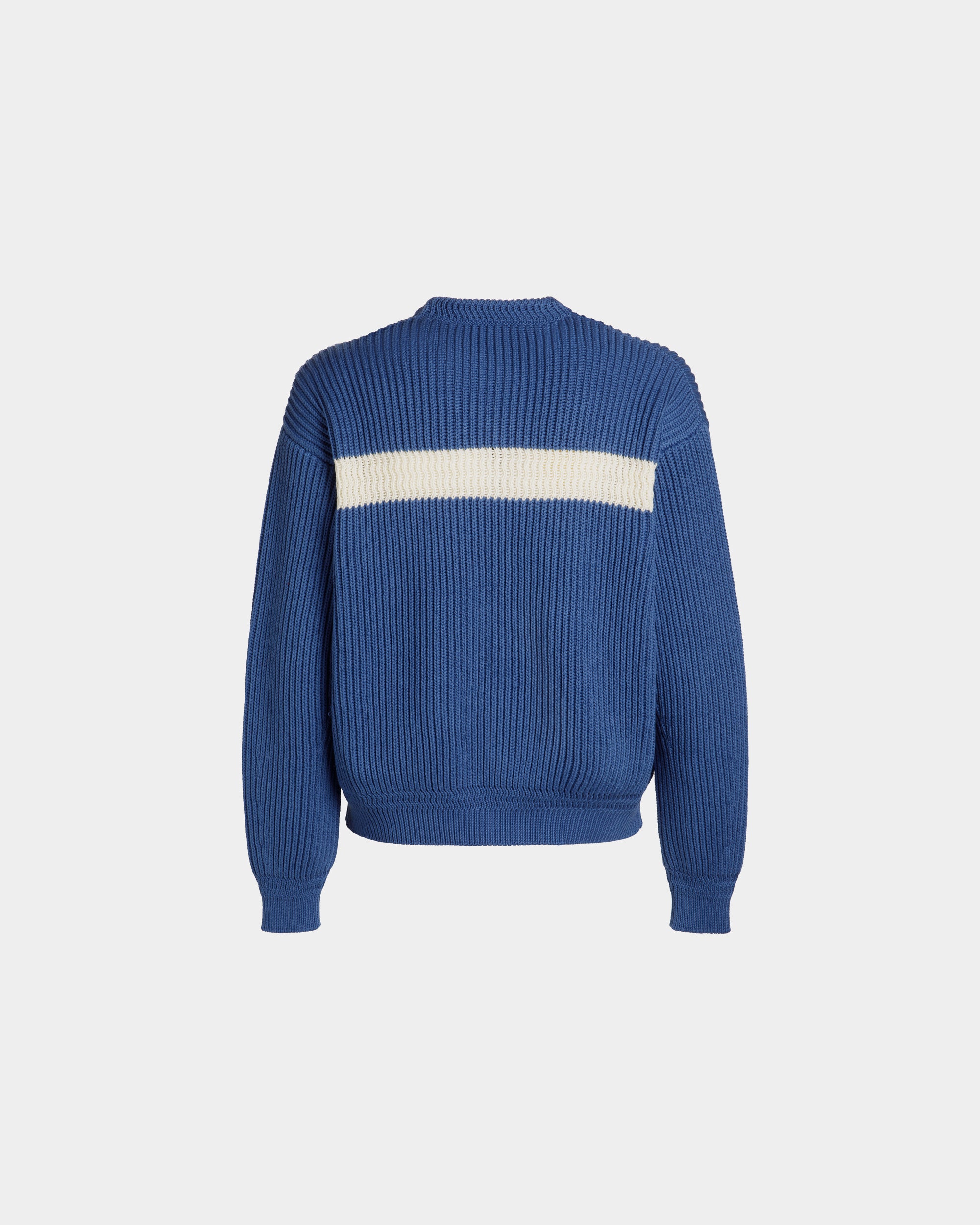 Jersey De Cuello Redondo De Algodón Medium Blue - Hombre - Bally - 07