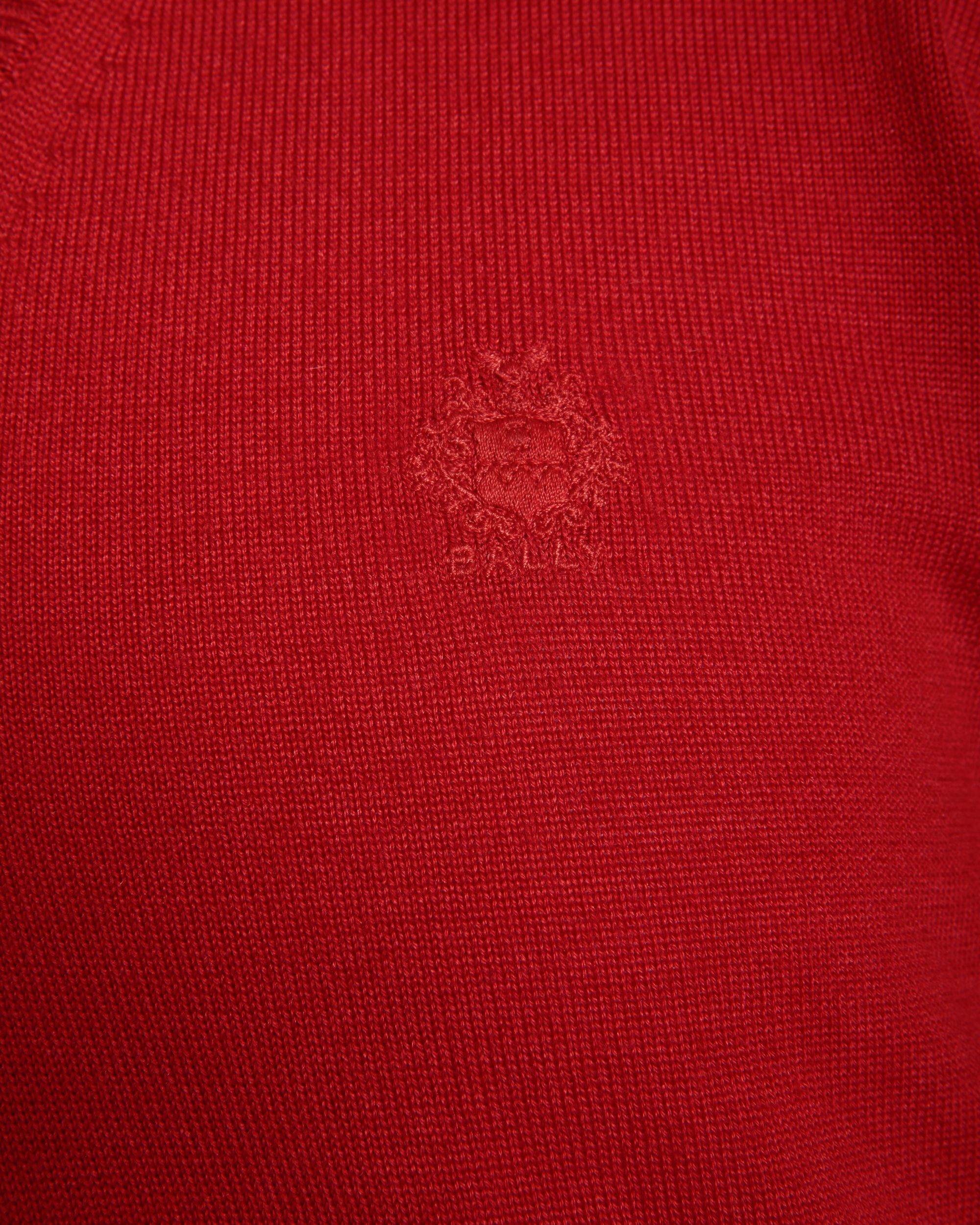 Knitwear V Neck In Red Mix Wool/Cash/Silk - Men's - Bally - 02