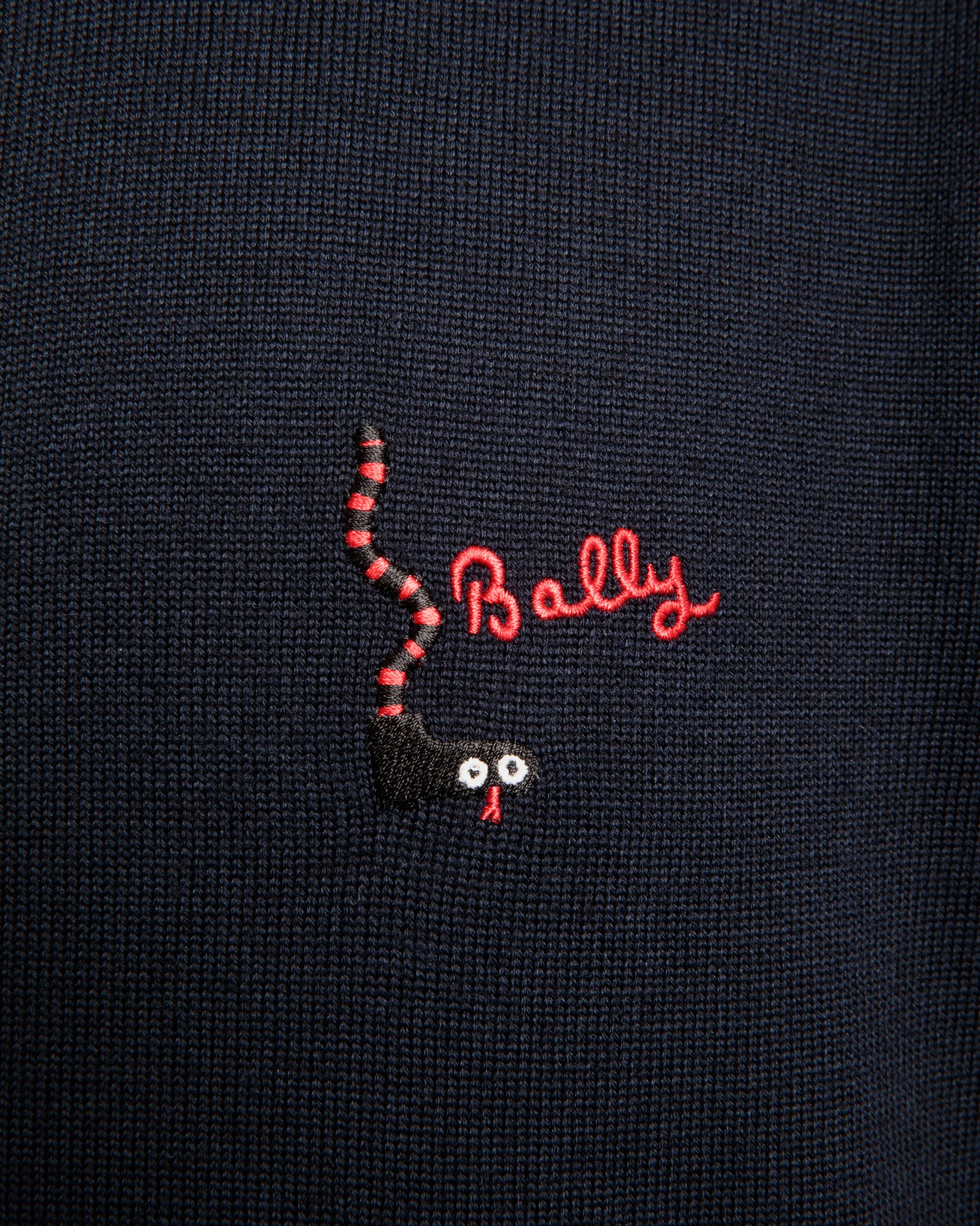 Sudadera Con Capucha De Lana Navy Blue - Hombre - Bally - 04
