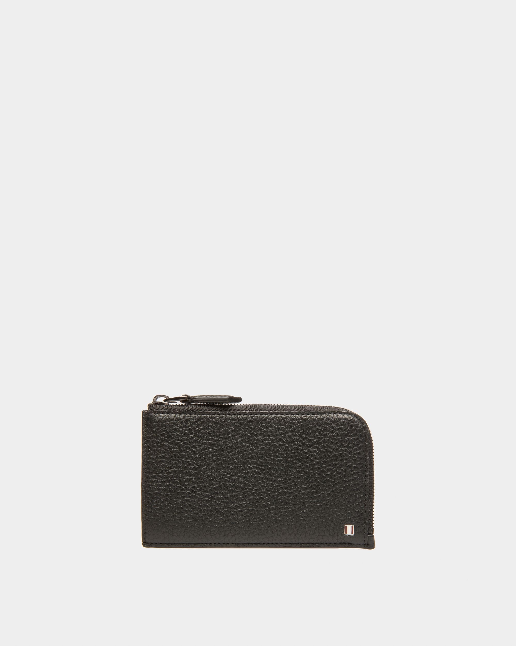 Bord Tarjetero En Piel De Color Negro - Hombre - Bally - 01
