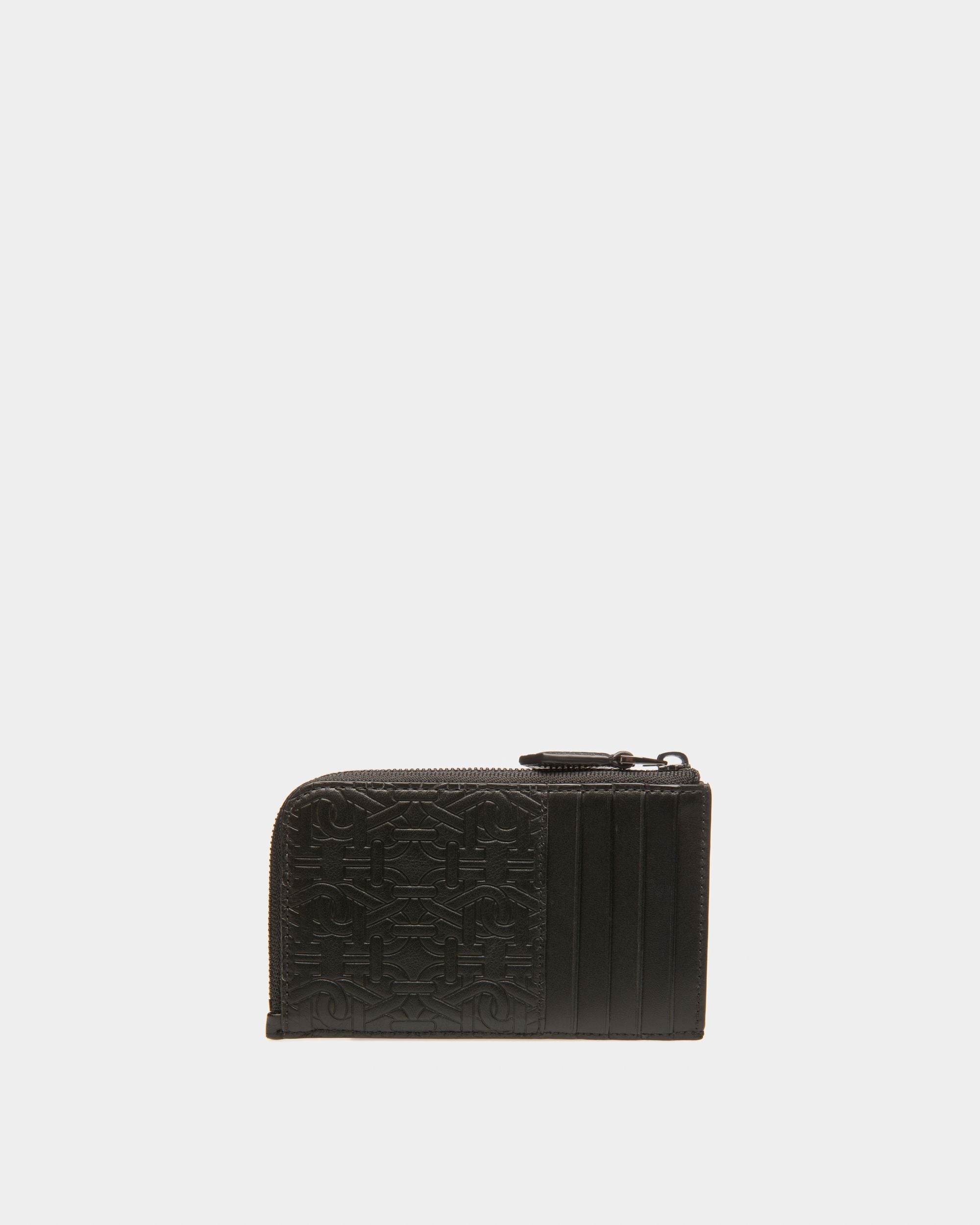 Bord Tarjetero En Piel De Color Negro - Hombre - Bally - 02