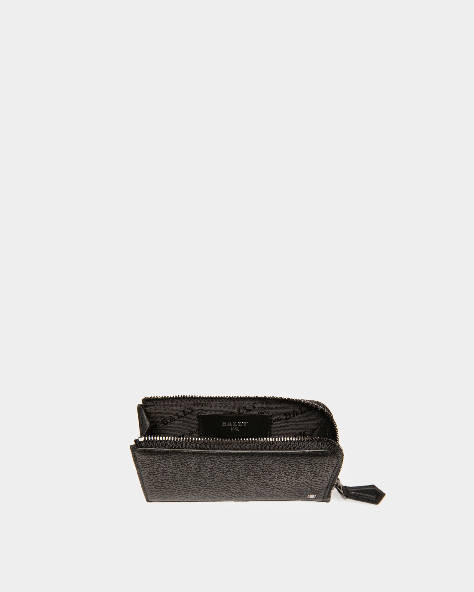 Bord Tarjetero En Piel De Color Negro - Hombre - Bally - 03