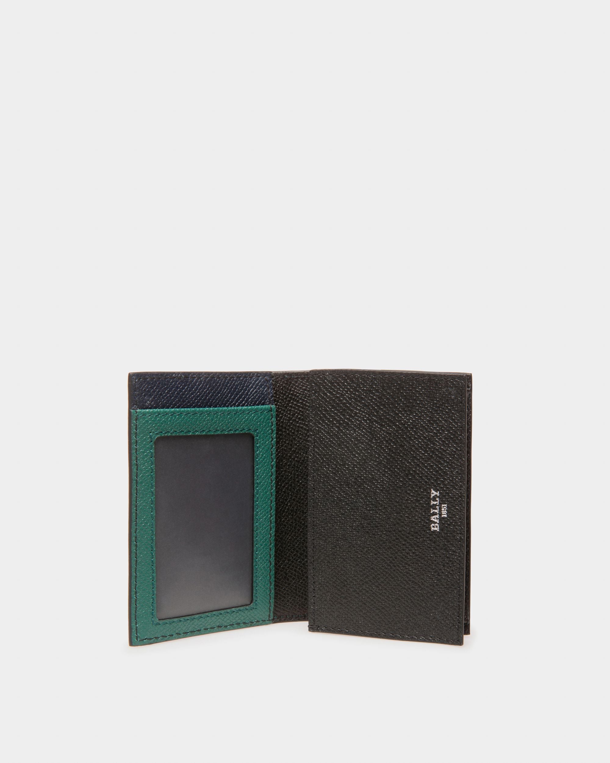 Balee Tarjetero Ejecutivo En Cuero De Color Verde - Hombre - Bally - 03