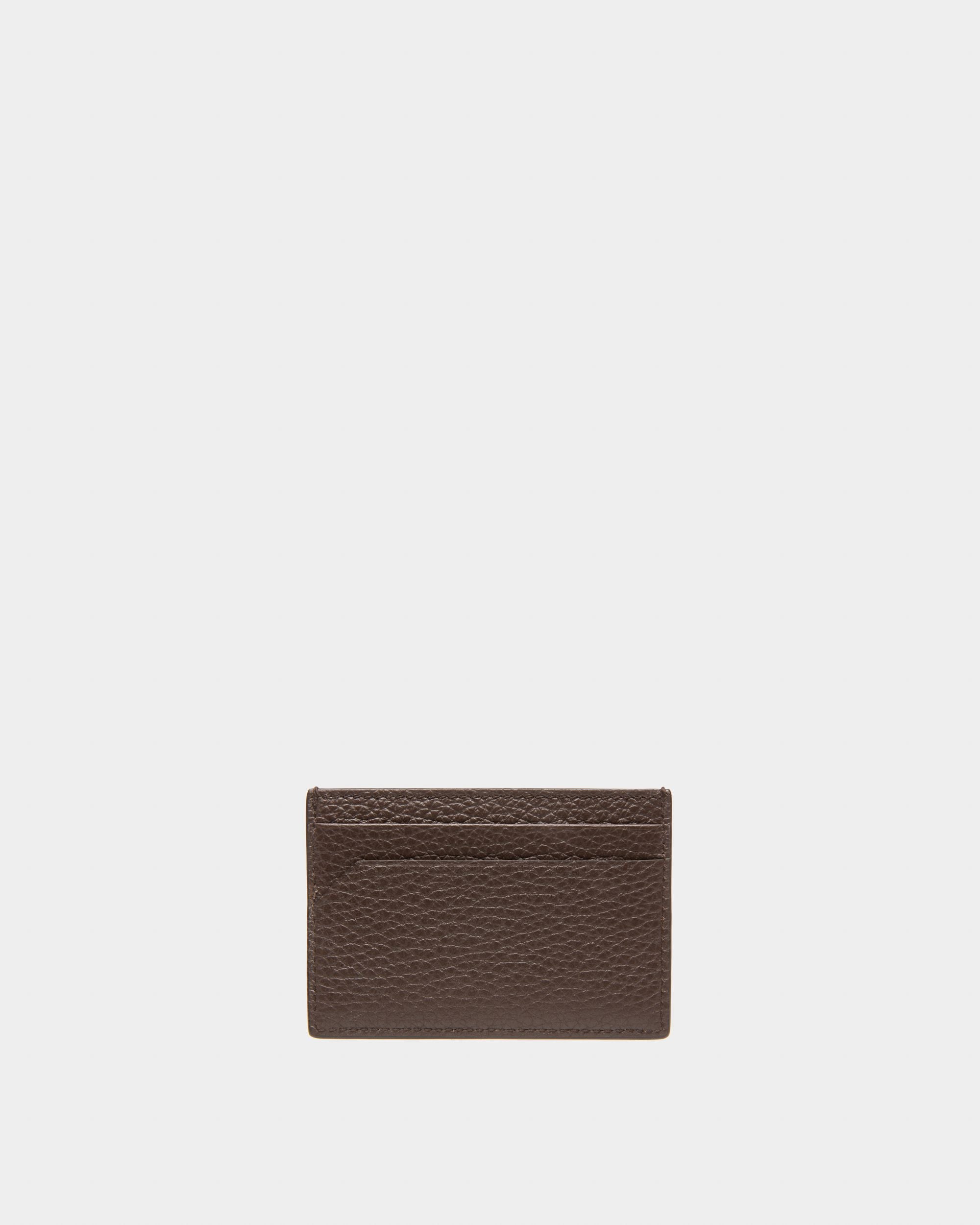 Schar Tarjetero En Cuero De Color Marrón Ébano - Hombre - Bally - 02