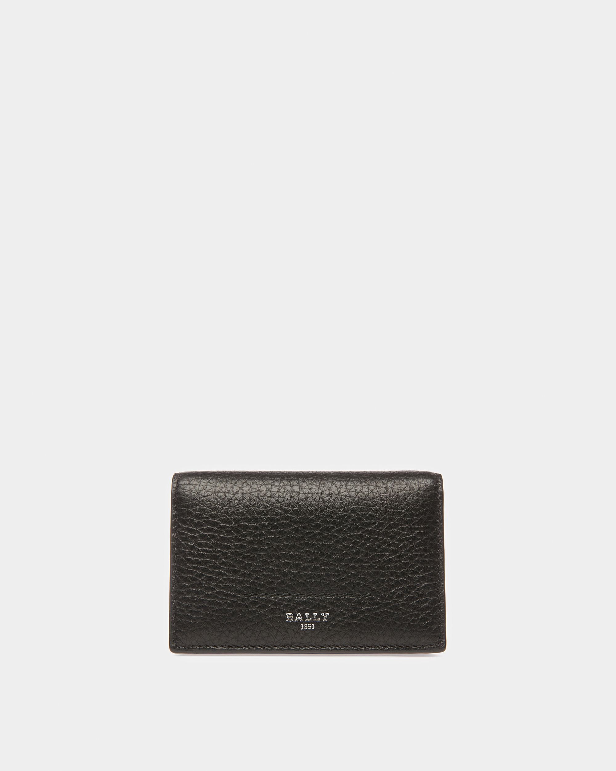 Screnty Tarjetero De Piel Granulada En Negro - Hombre - Bally - 01