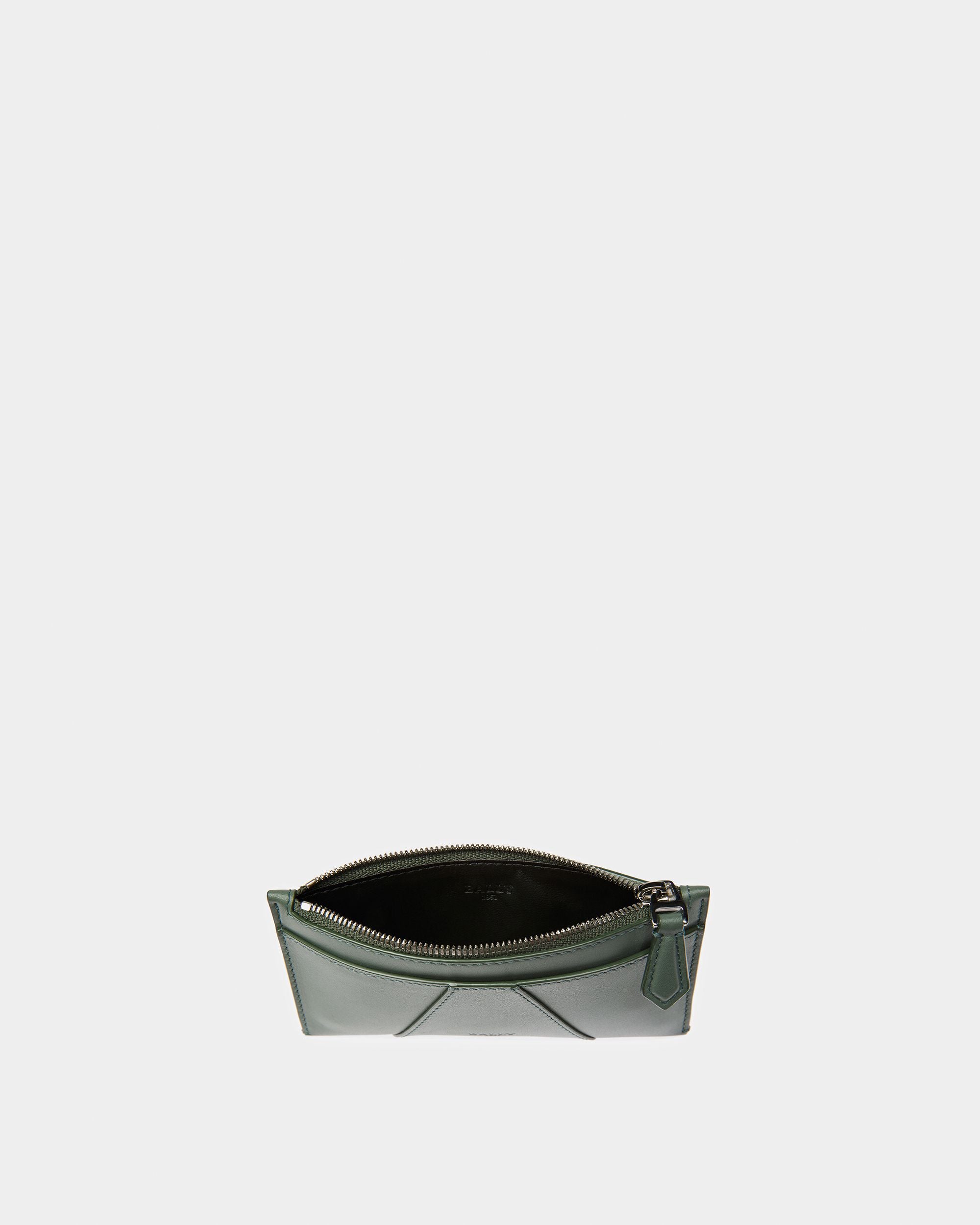 Adley Tarjetero Ejecutivo De Piel En Salvia - Hombre - Bally - 05