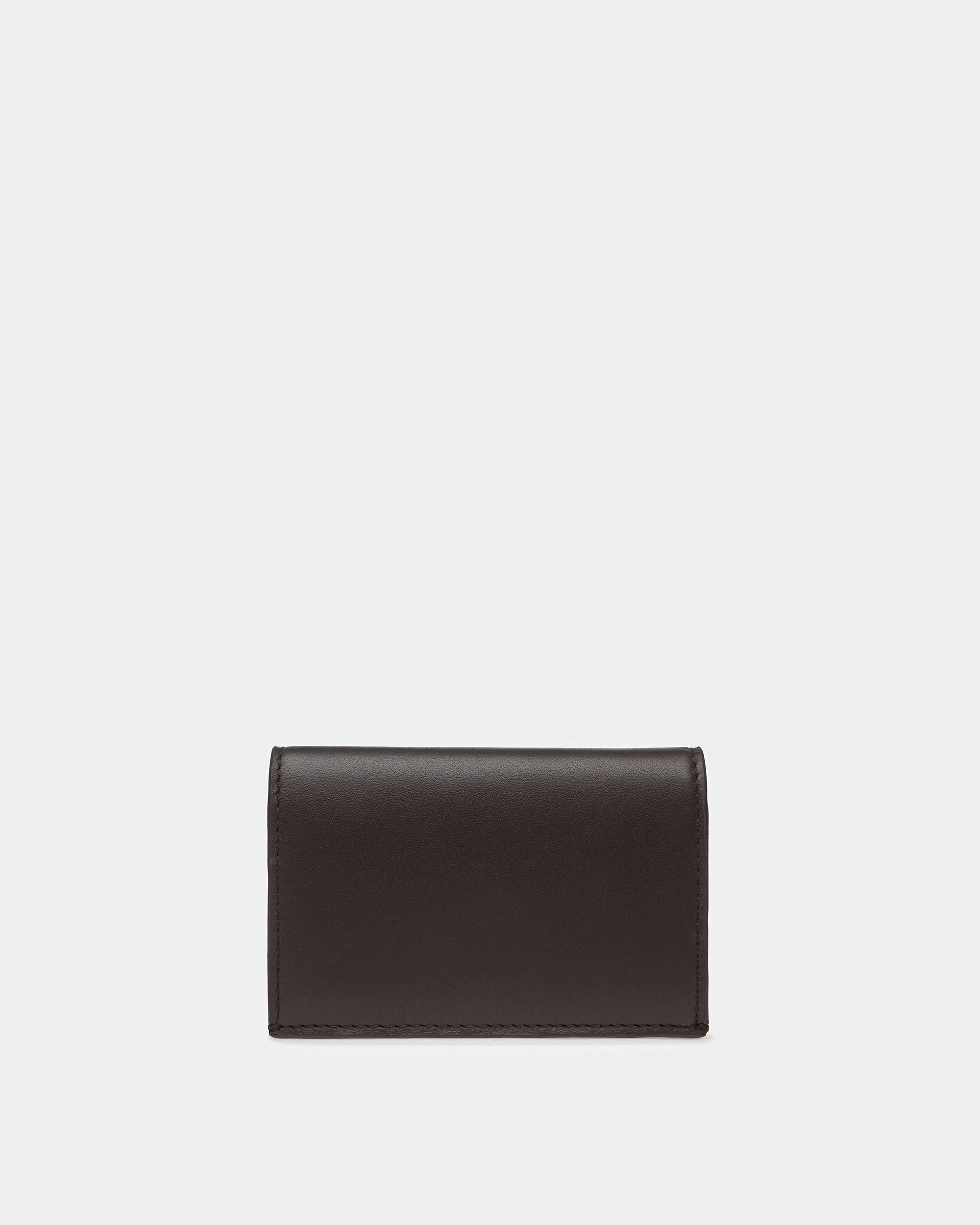 Annye Leather Business Card Holder In Black - Men's - Bally - 02