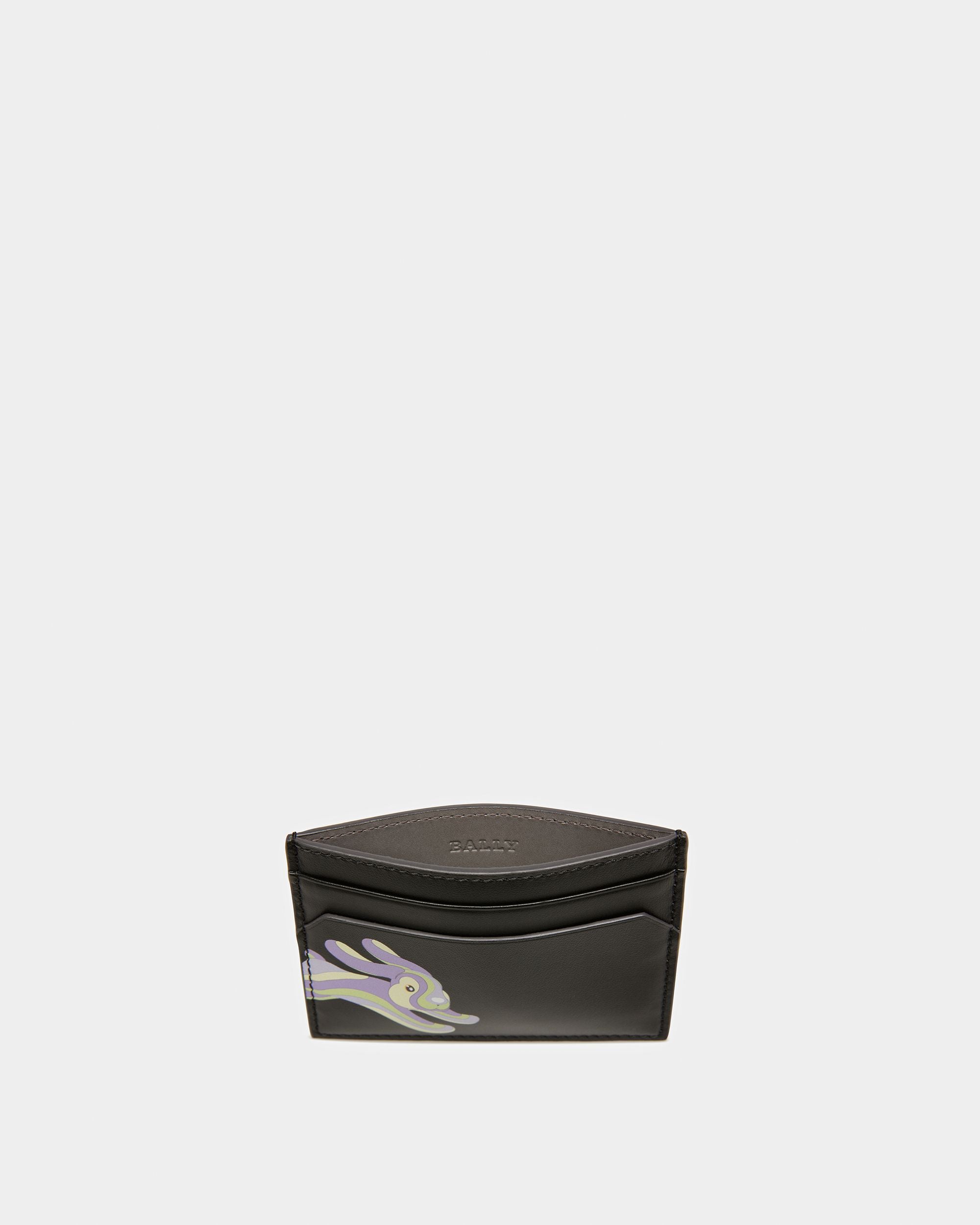 Bhar Leather Classic Card Holder In Black - Men's - Bally - 03