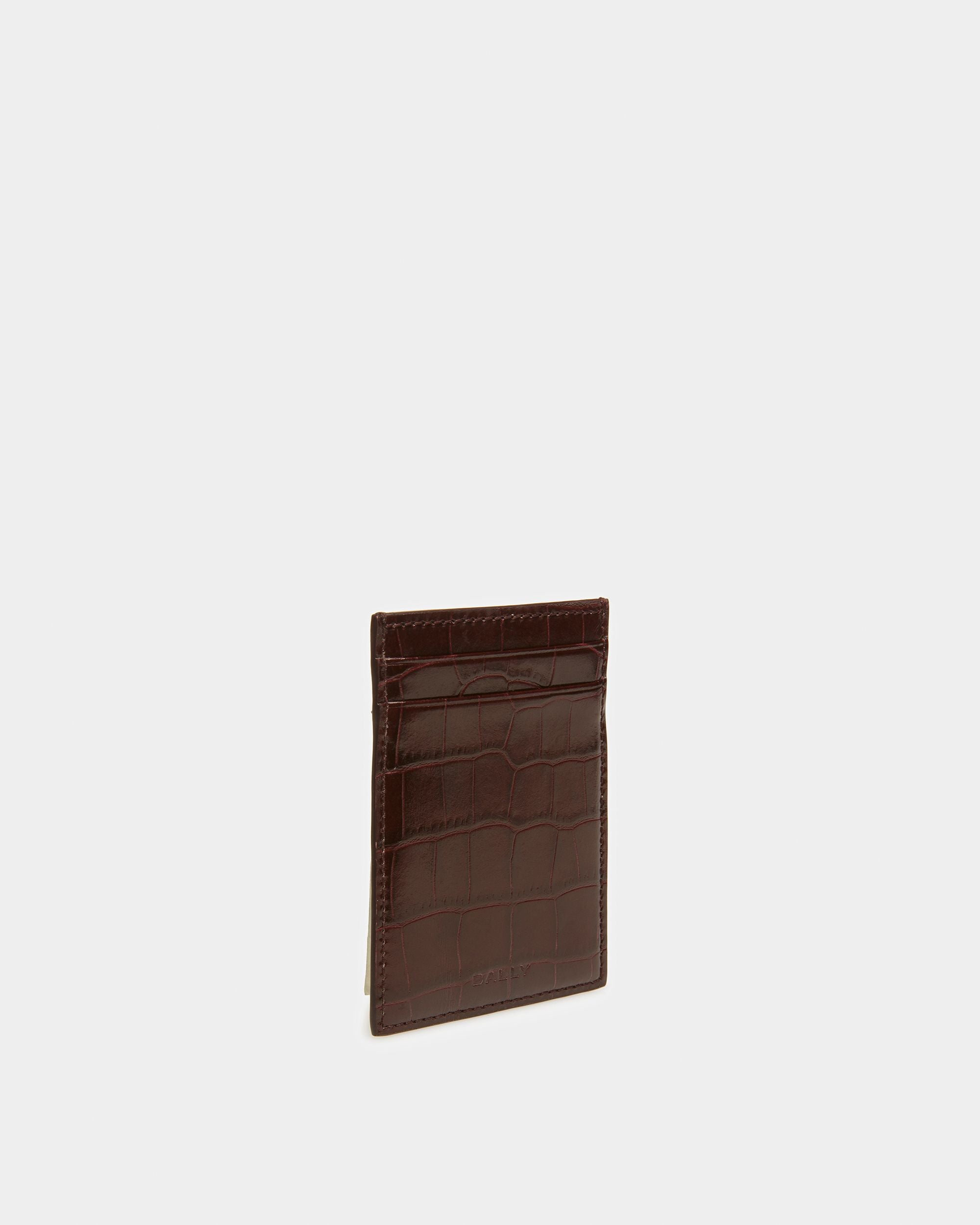 Tarjetero Ejecutivo De Piel Gofrada De Cocodrilo - Hombre - Bally - 05