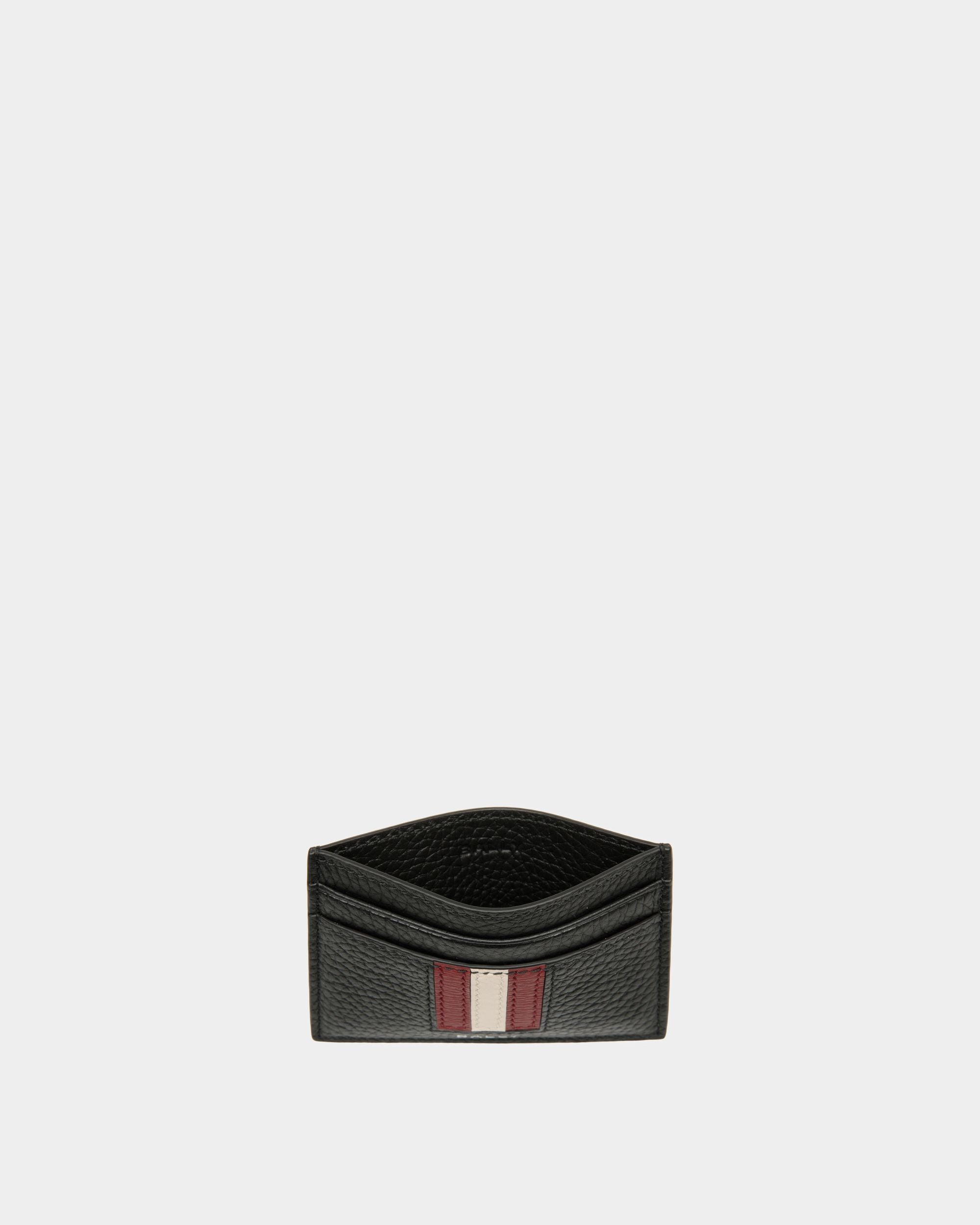 Tarjetero Ribbon De Piel Granulada En Negro - Hombre - Bally - 03
