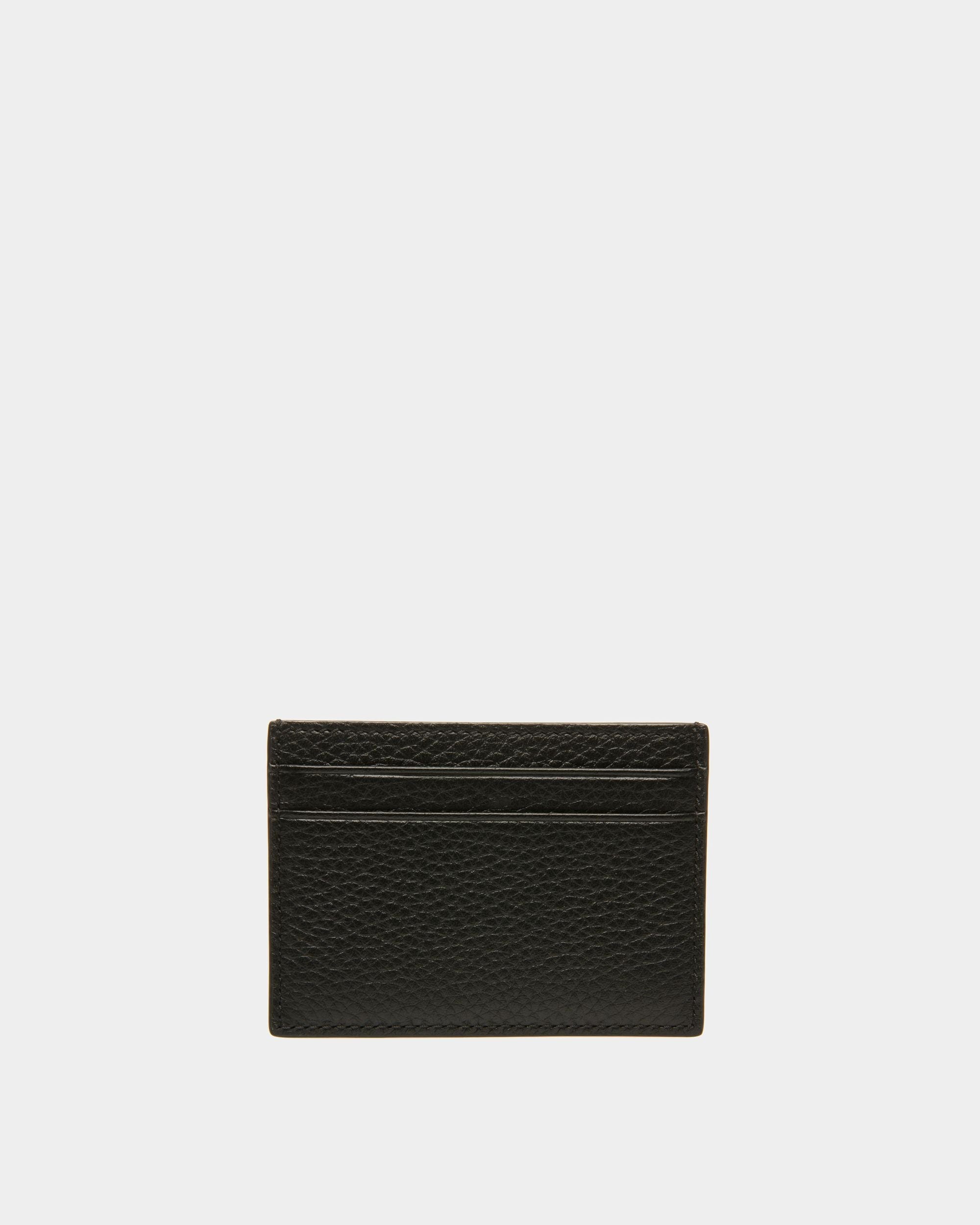 Bally Leather Ribbon Card Holder Black