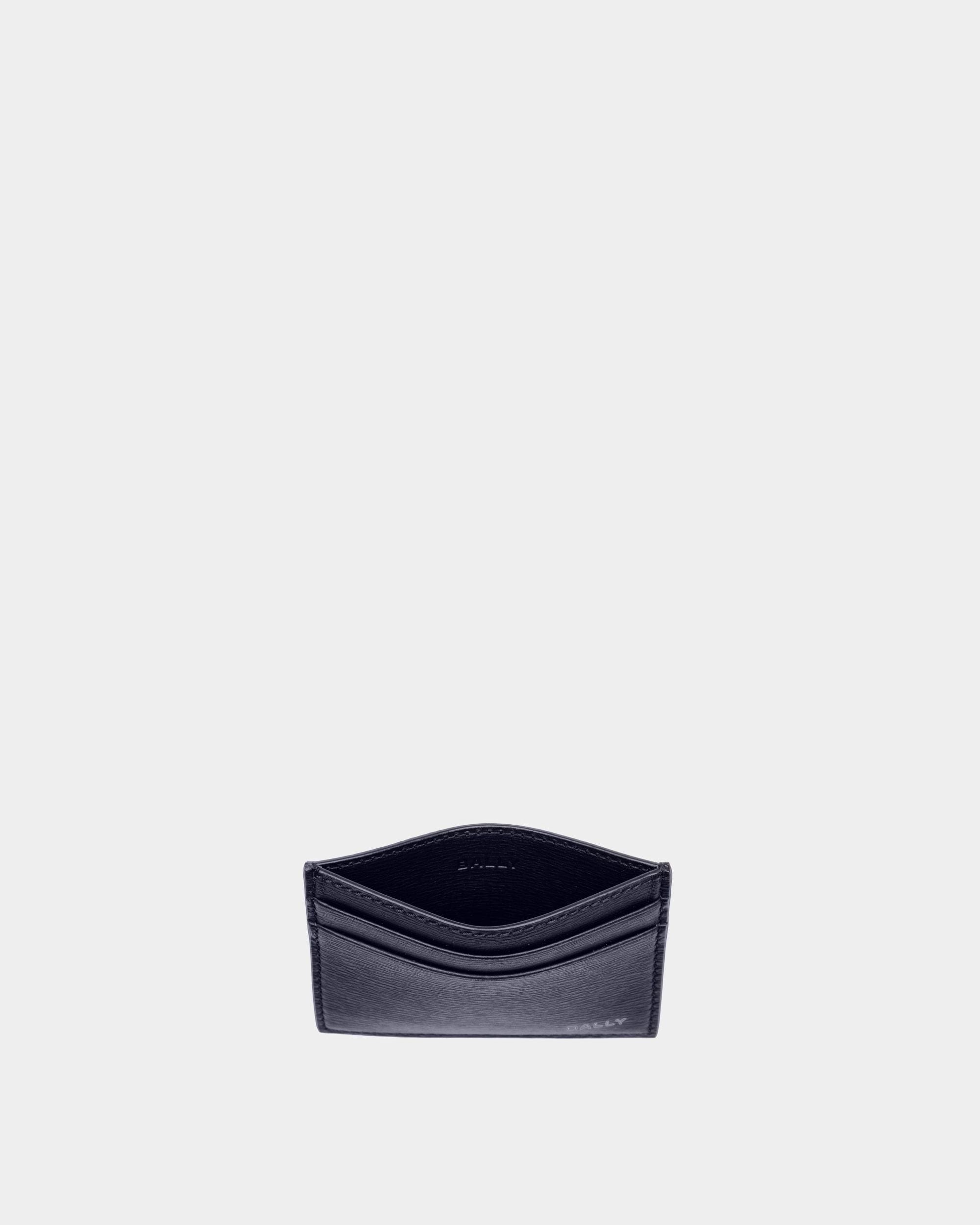 Men s Crossing Card Holder In Midnight Leather Bally