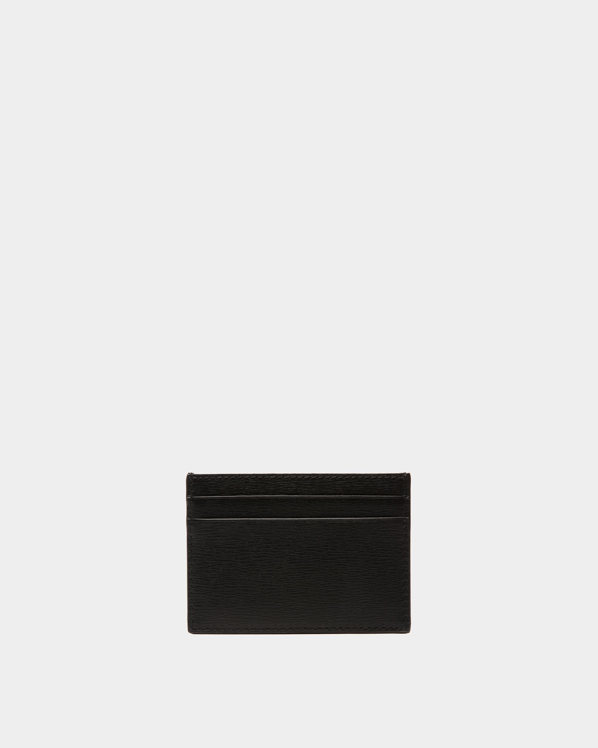 Crossing Card Holder In Black Leather - Men's - Bally - 02