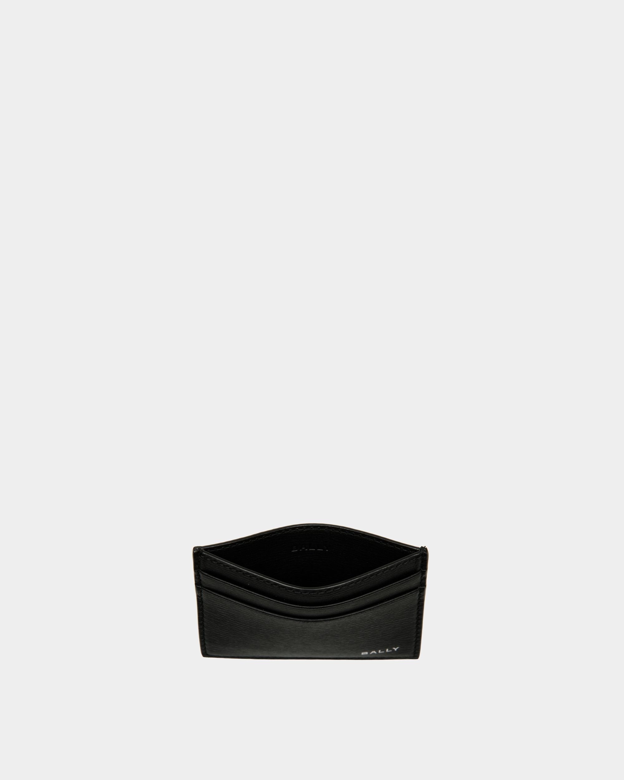Crossing Card Holder In Black Leather - Men's - Bally - 03