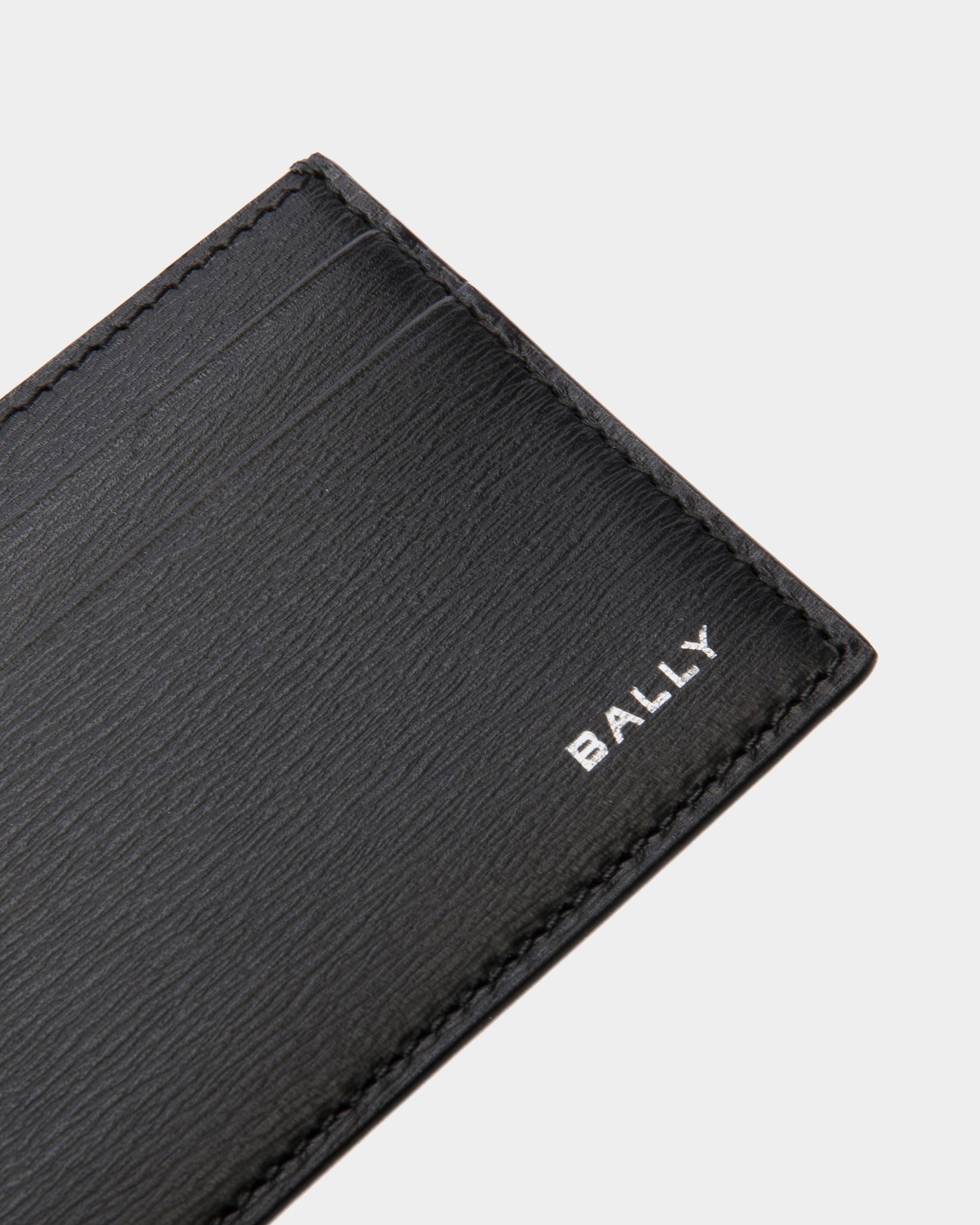 Crossing Card Holder In Black Leather - Men's - Bally - 04