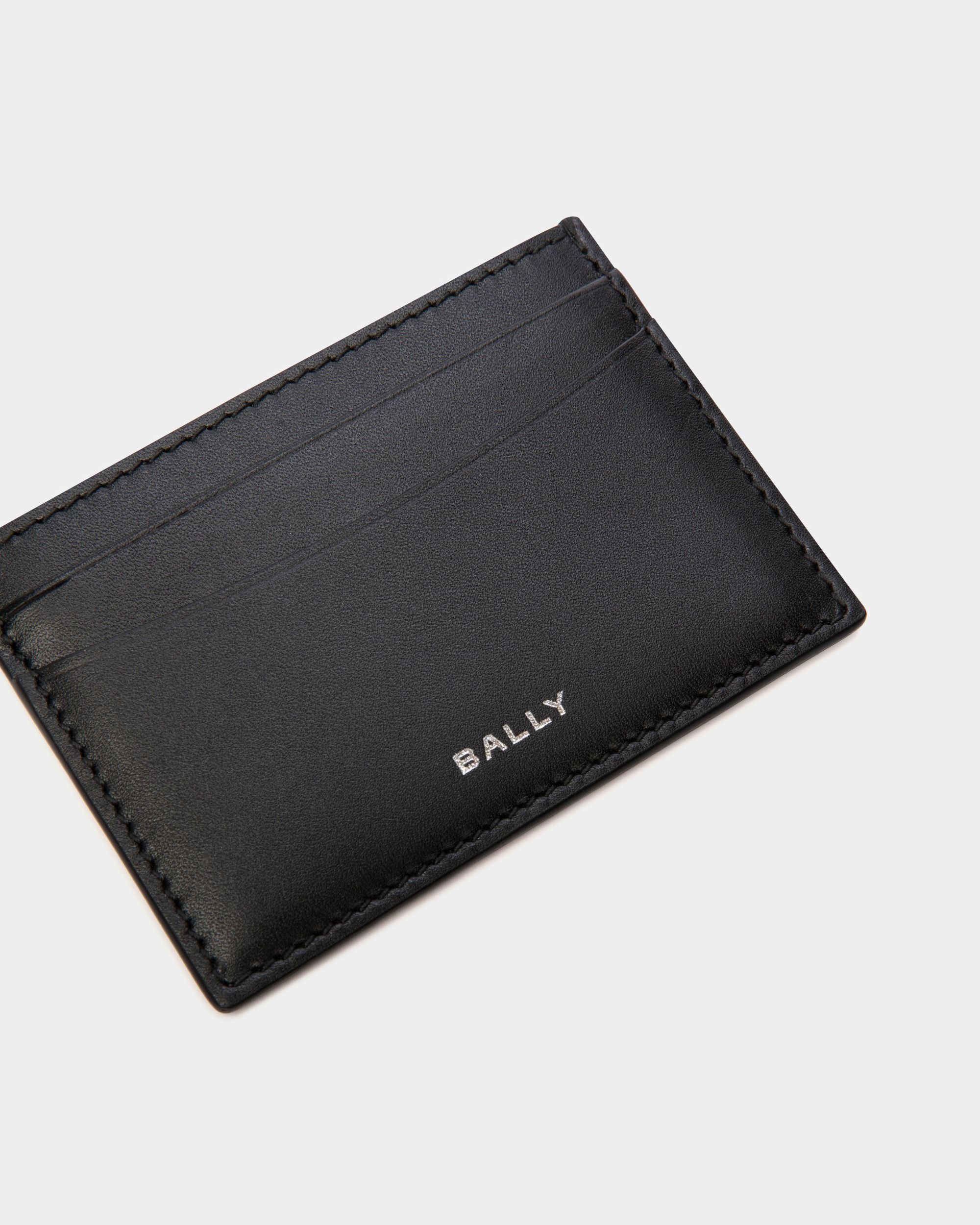 Busy Bally Card Holder in Black Leather - Men's - Bally - 04