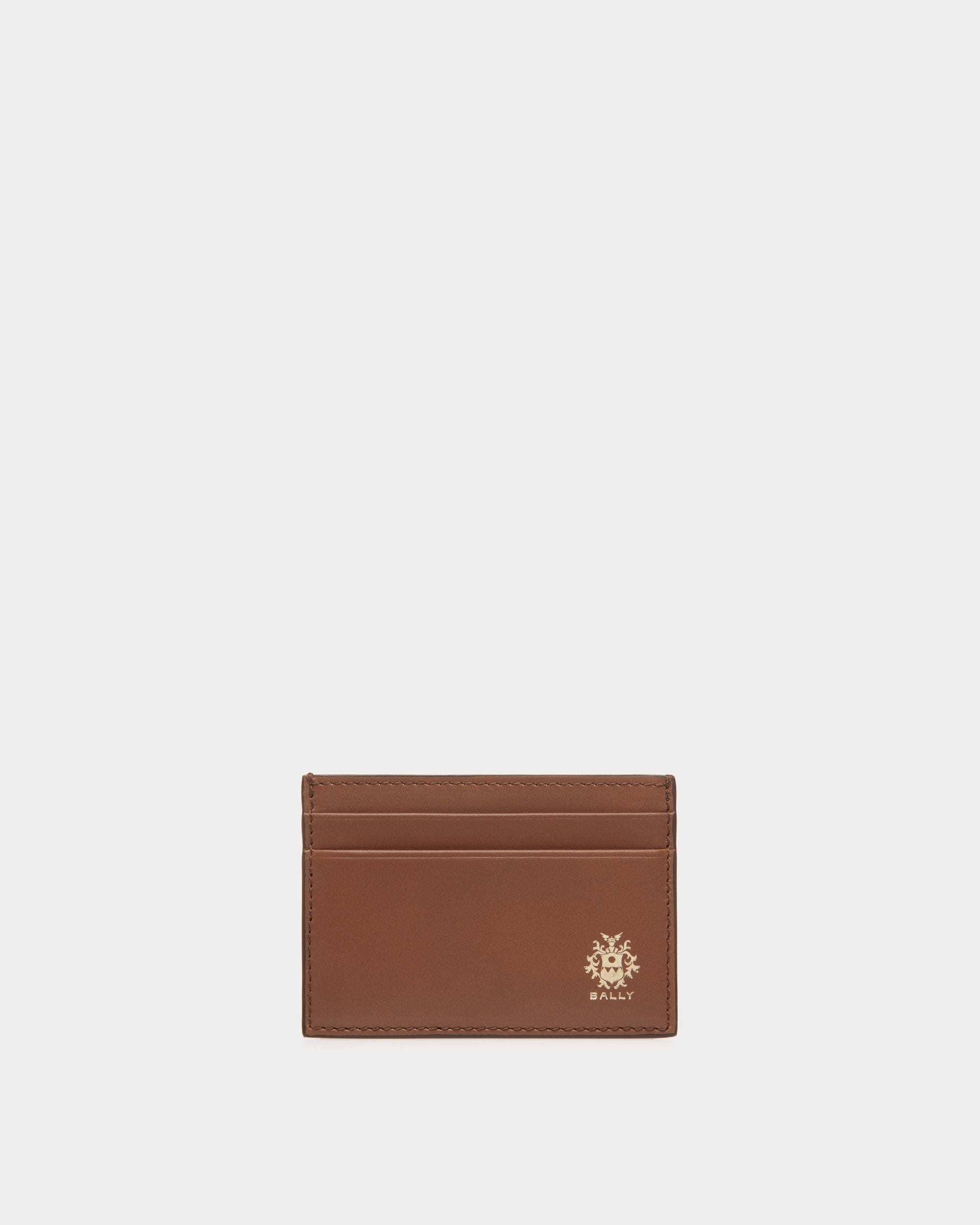 Beckett Card Holder in Brown Leather - Hombre - Bally - 01