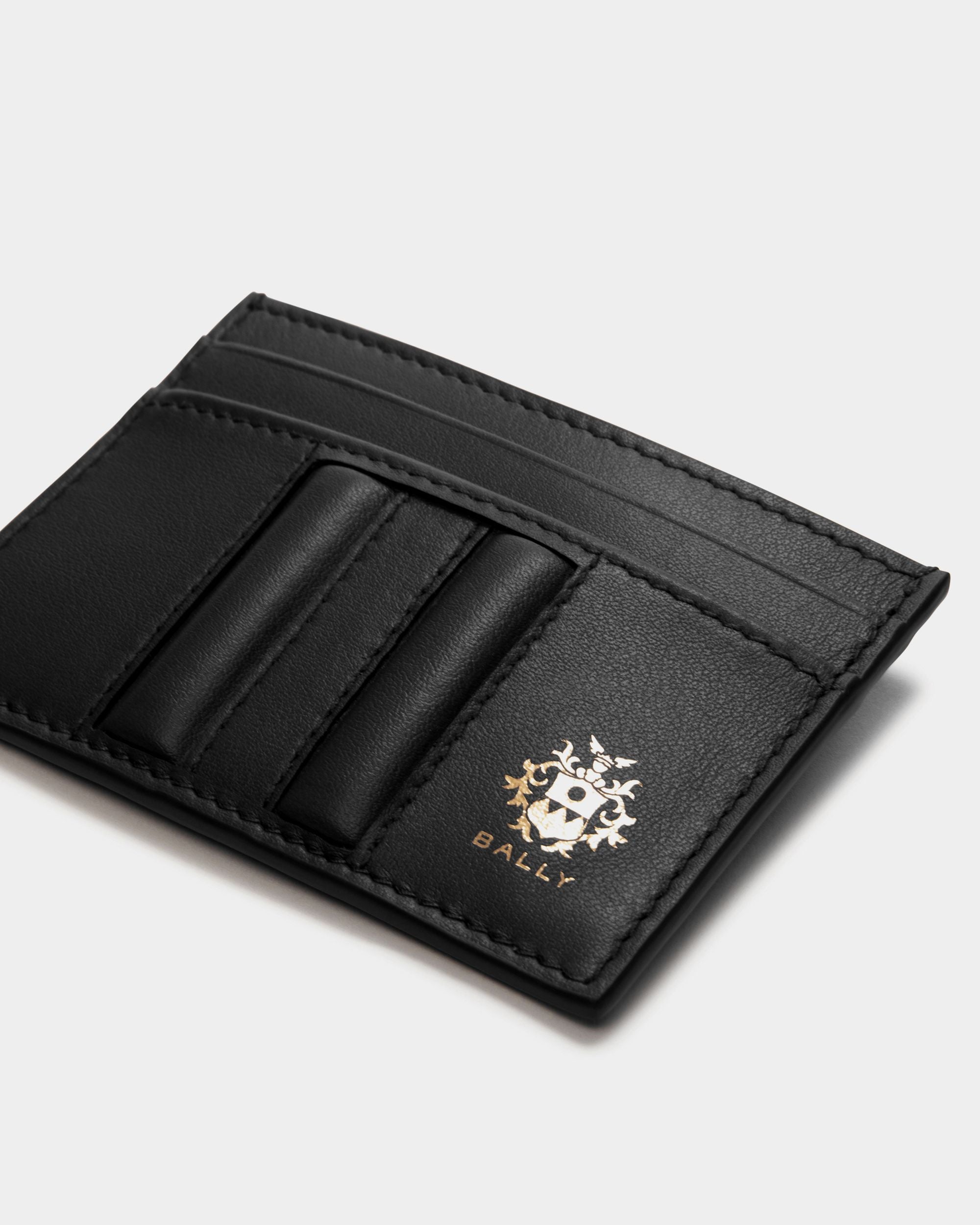 Beckett Card Holder in Black Leather - Men's - Bally - 04