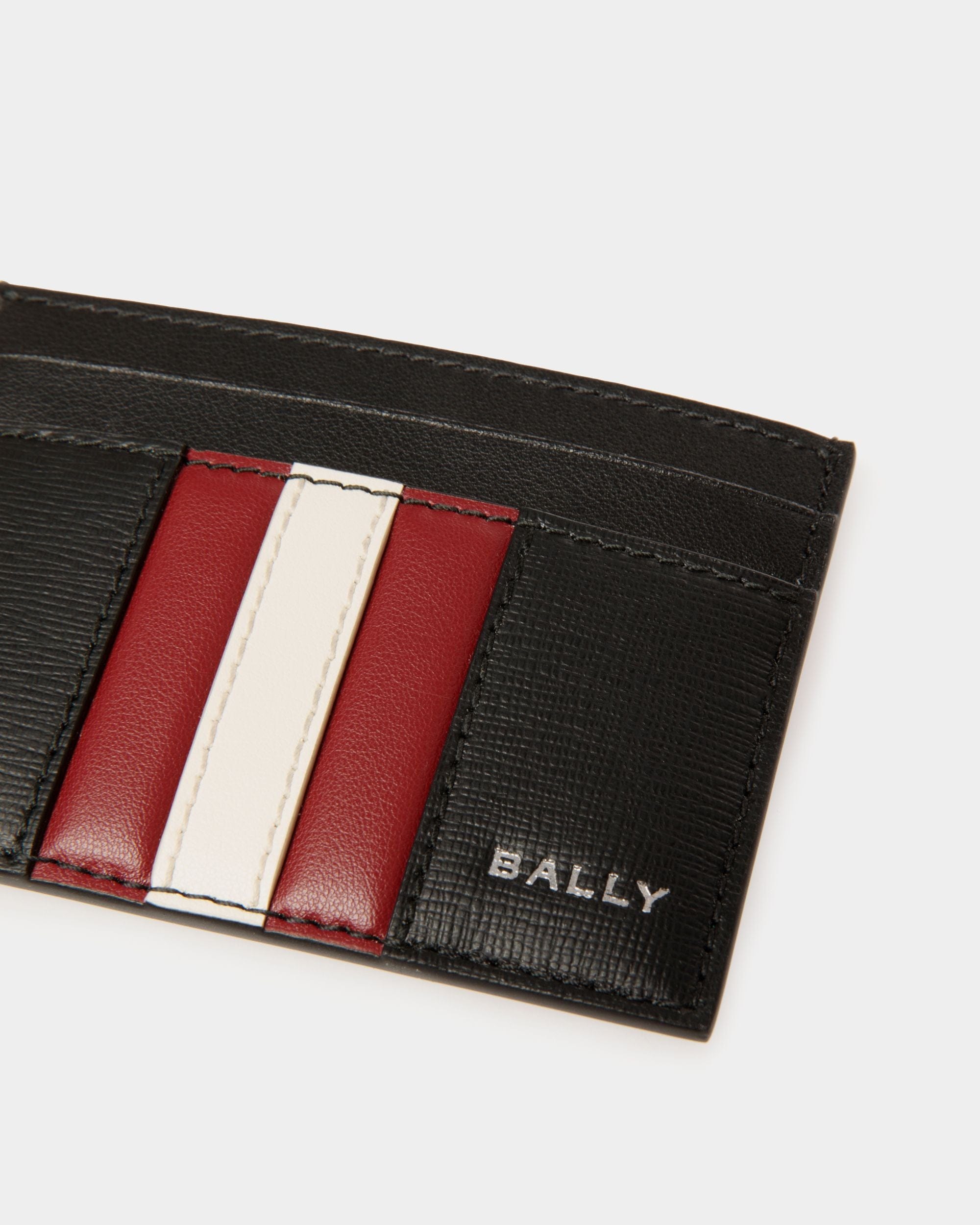 Tarjetero Mythos De Piel Reciclada Negra - Hombre - Bally - 04
