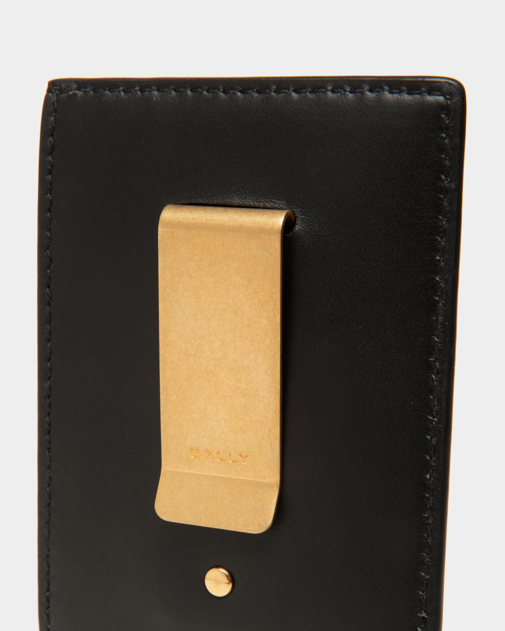Beckett Card Holder in Black Leather - Men's - Bally - 05