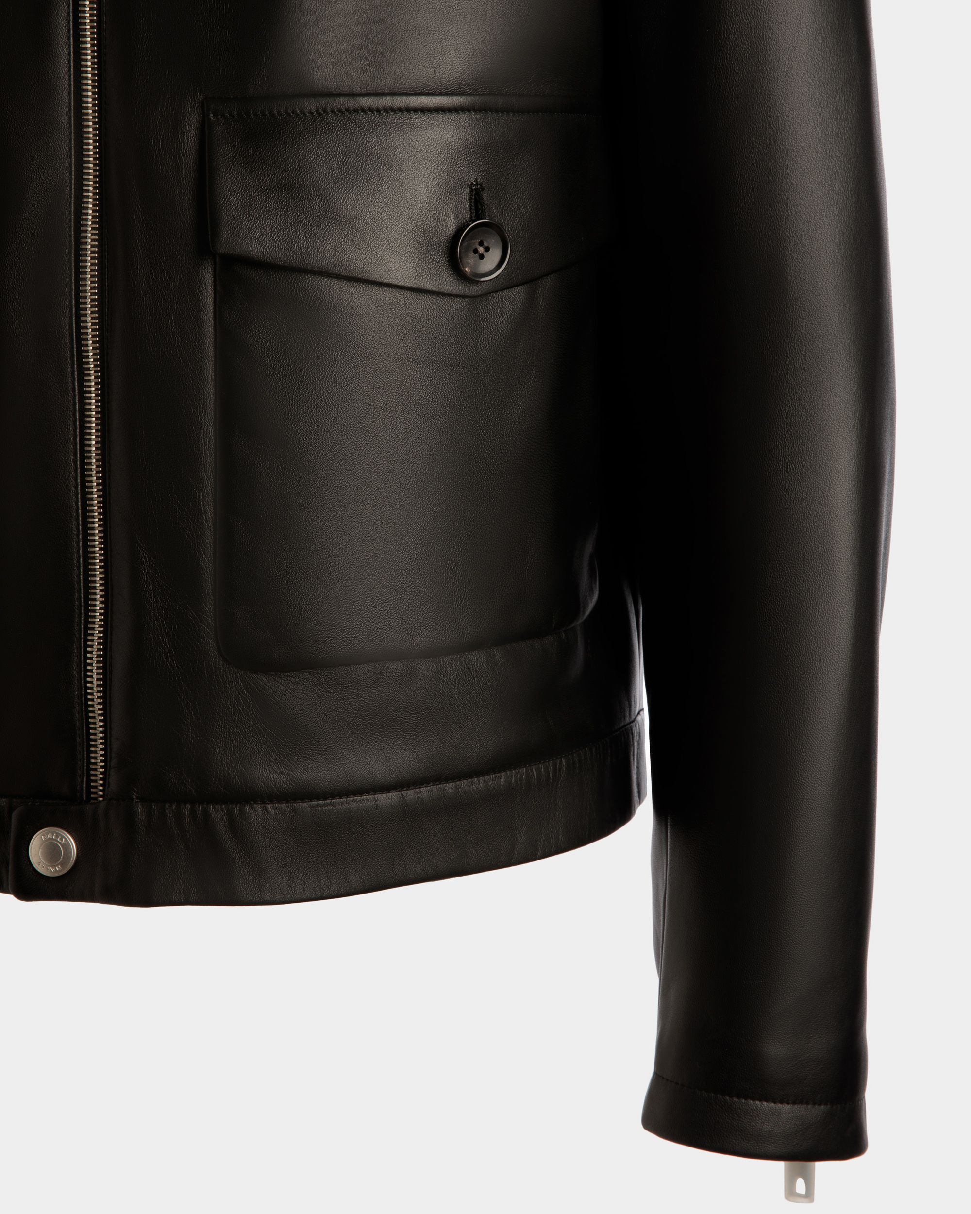 Bómber De Piel En Negro - Hombre - Bally - 02