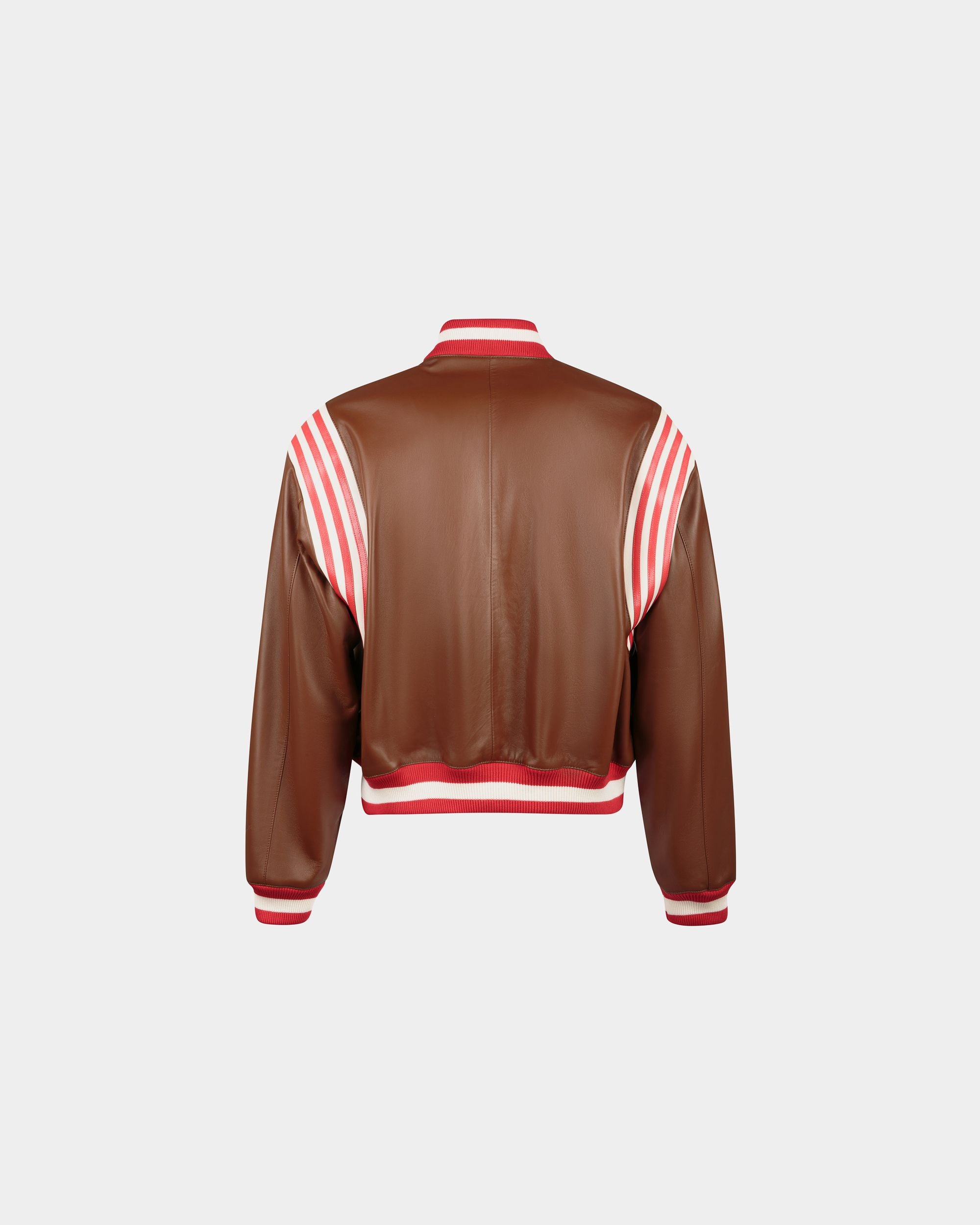 Leather Bomber In Brown Leather - Men's - Bally - 03