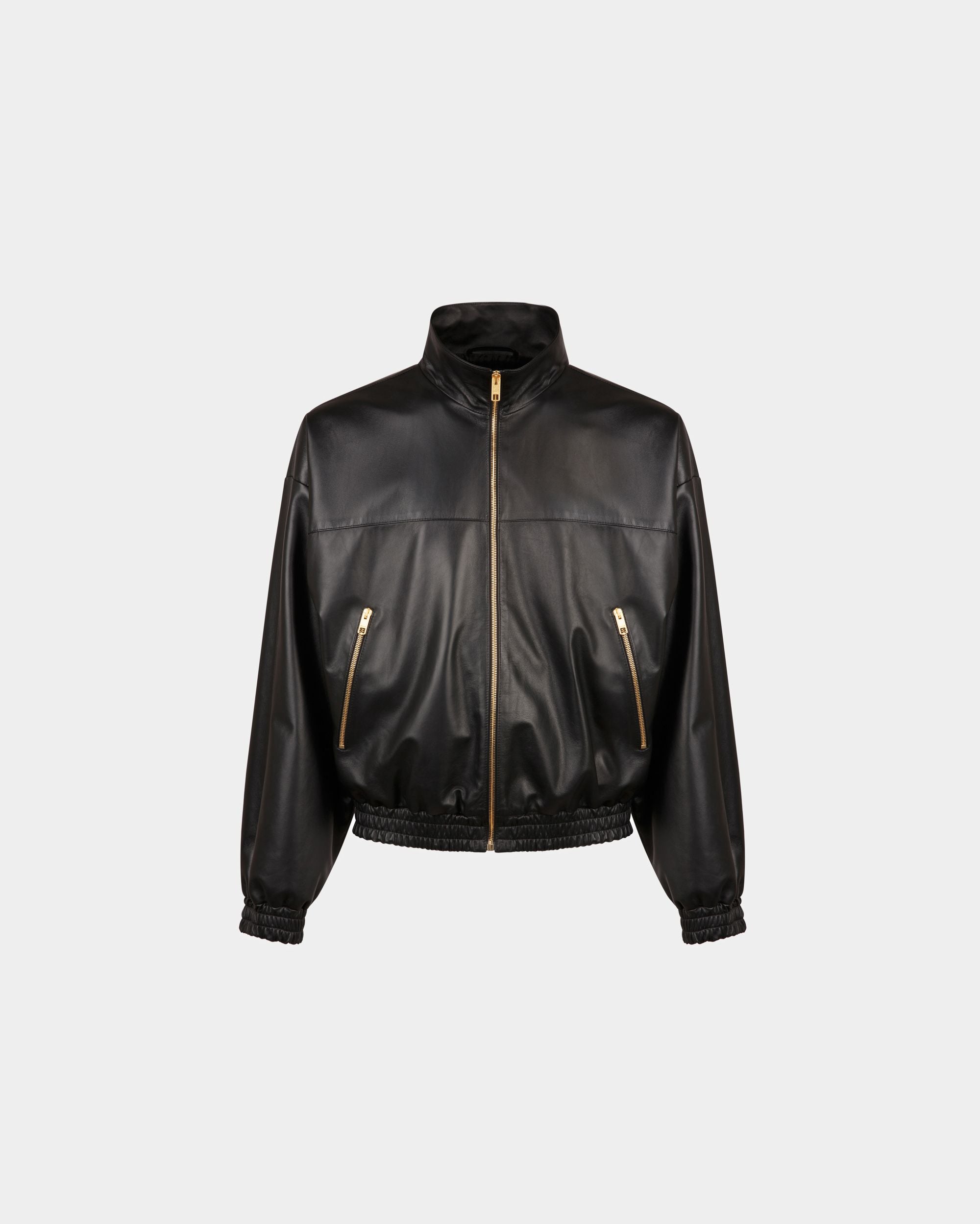 Cazadora De Piel En Negro - Hombre - Bally - 01