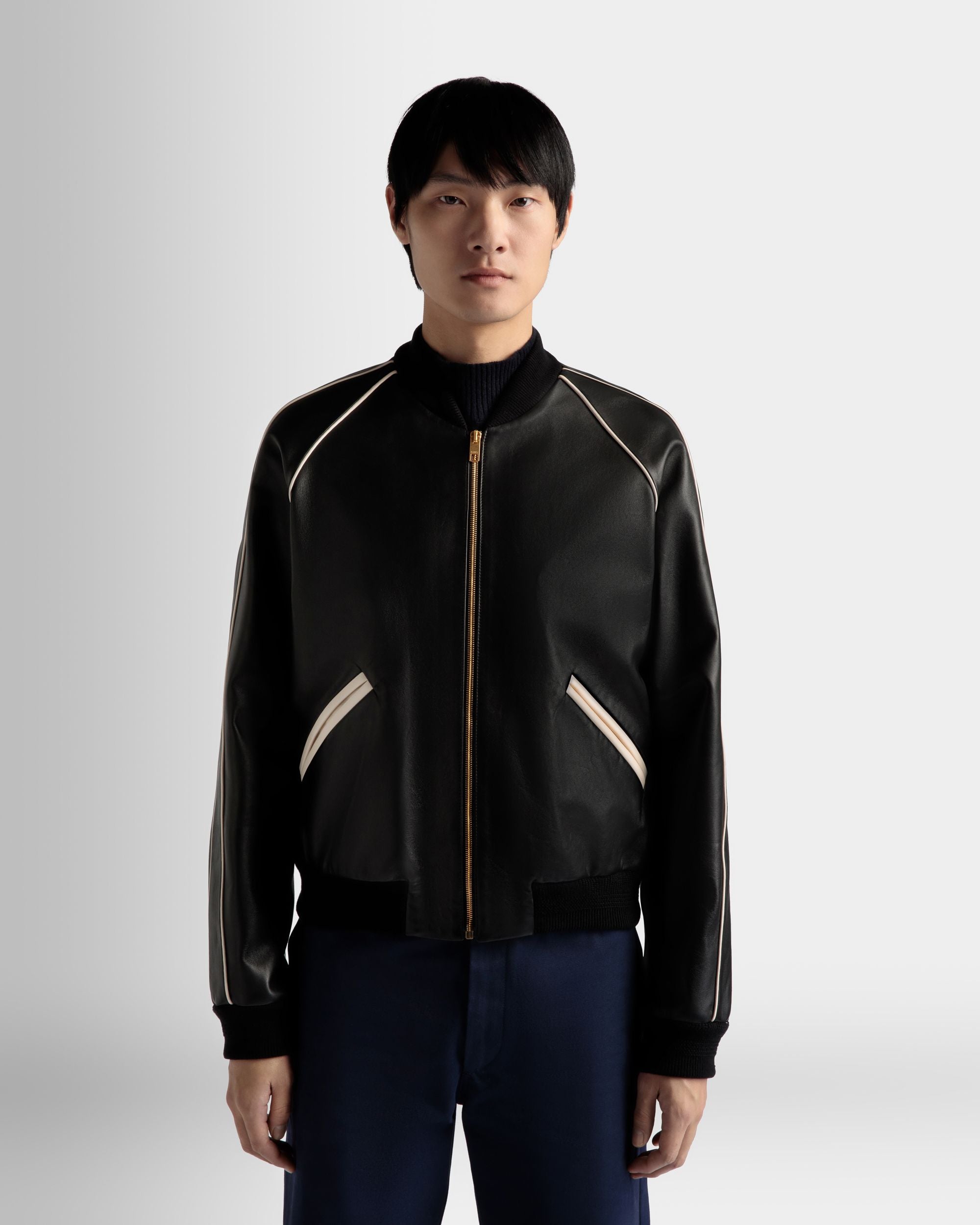 Bómber De Piel En Negro - Hombre - Bally - 03