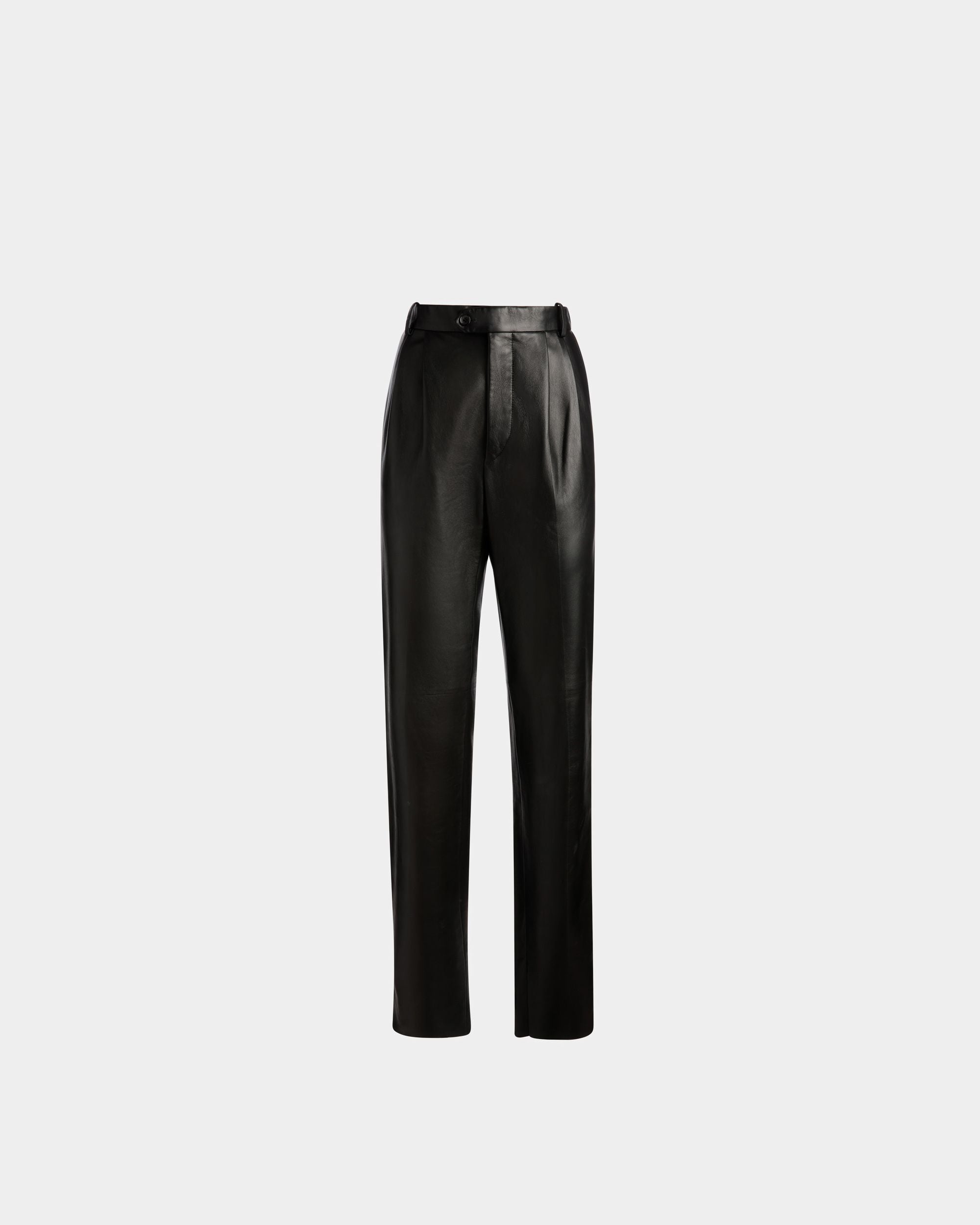 Pantalones De Piel De Piel Negra - Hombre - Bally - 01
