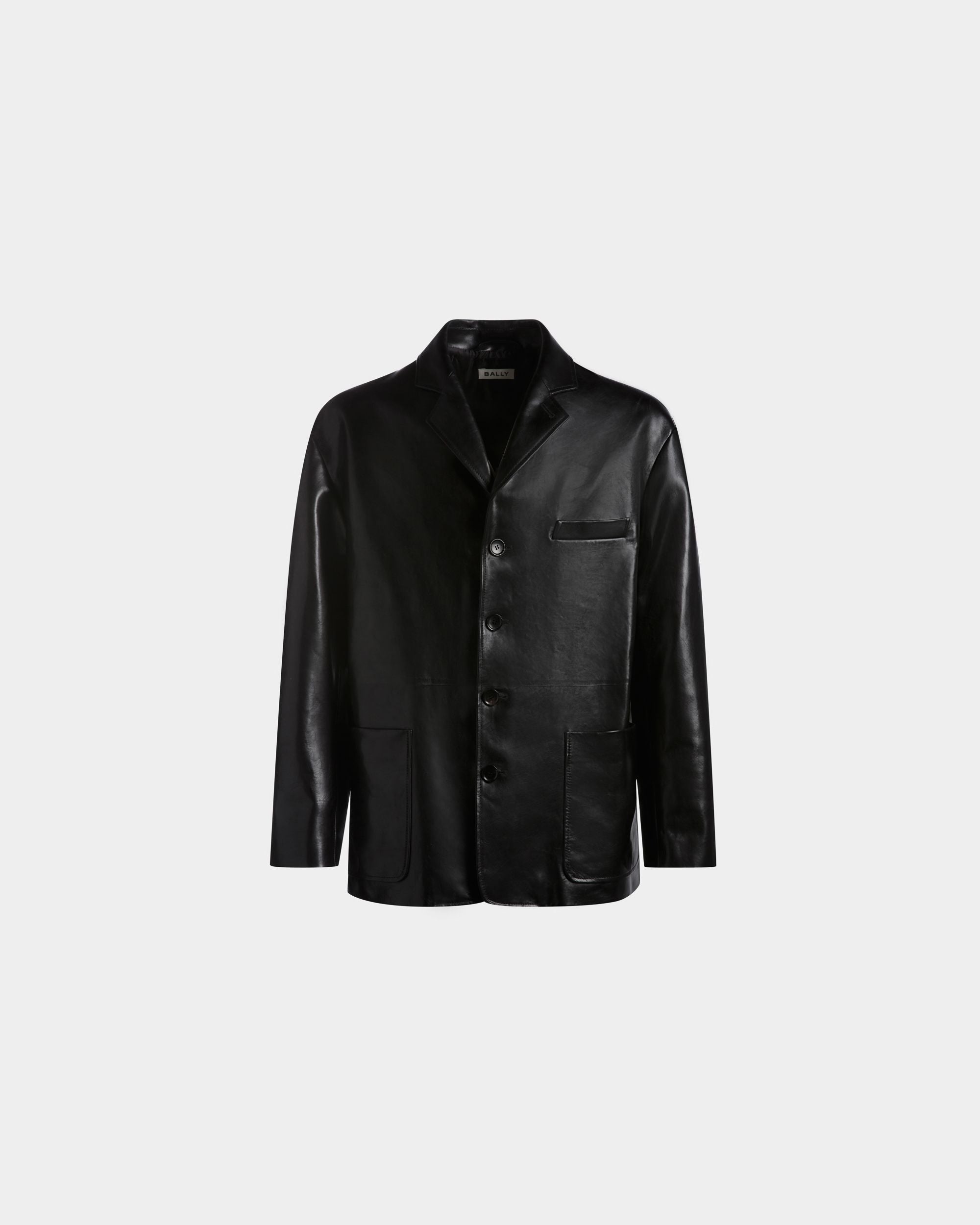Jacket in Black Leather - Men's - Bally - 01