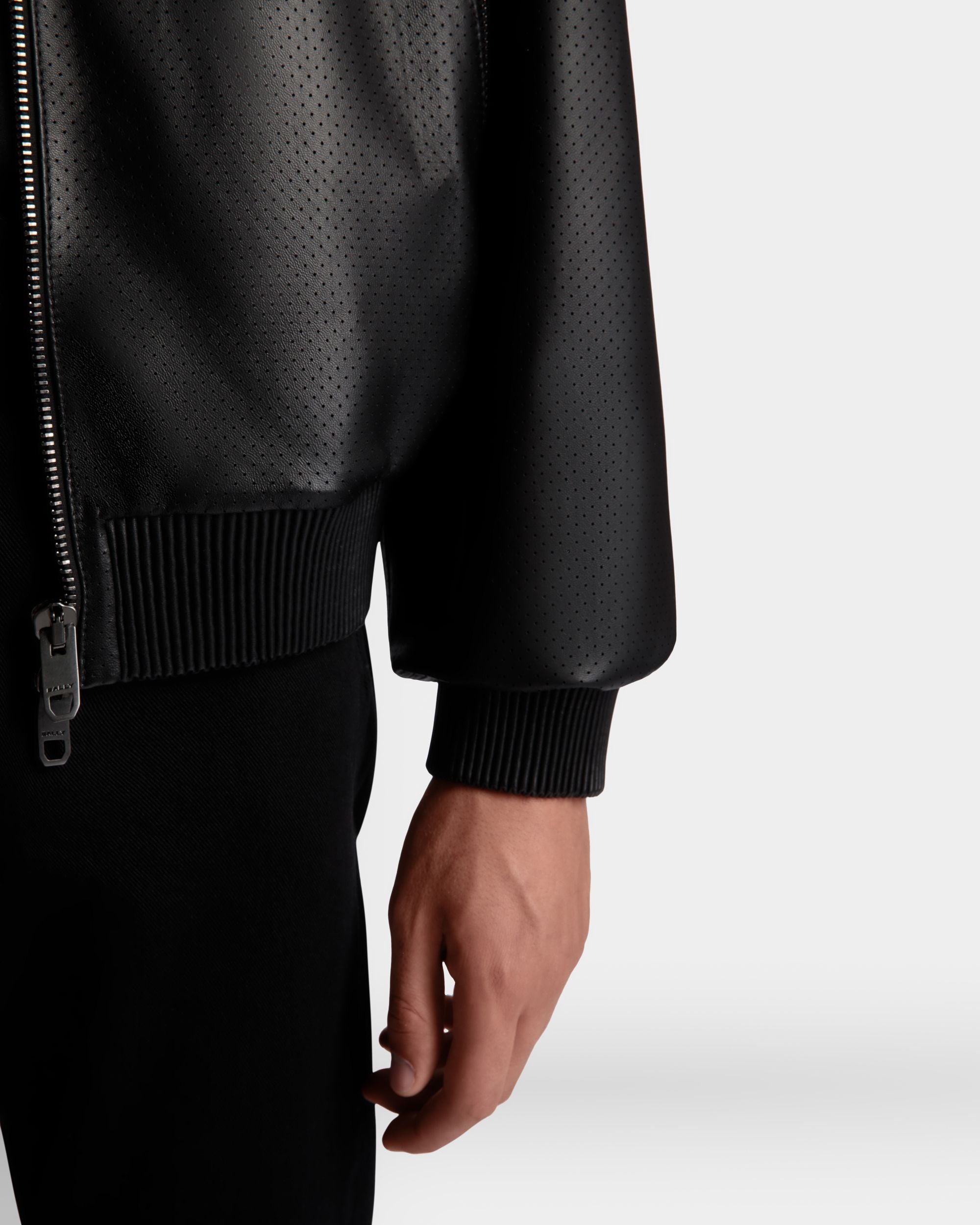 Adrien Brody Travel Collection Blouson In Black Leather - Men's - Bally - 04