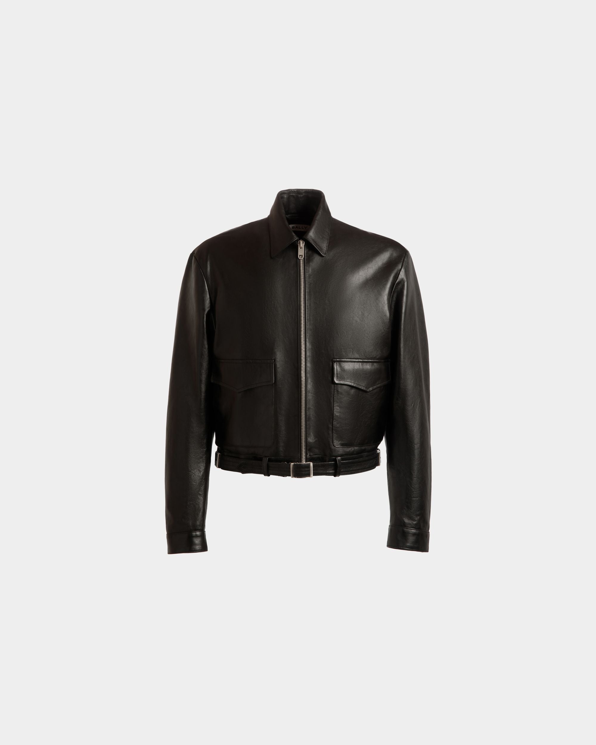 Chaqueta Camisera De Piel Negra - Hombre - Bally - 01