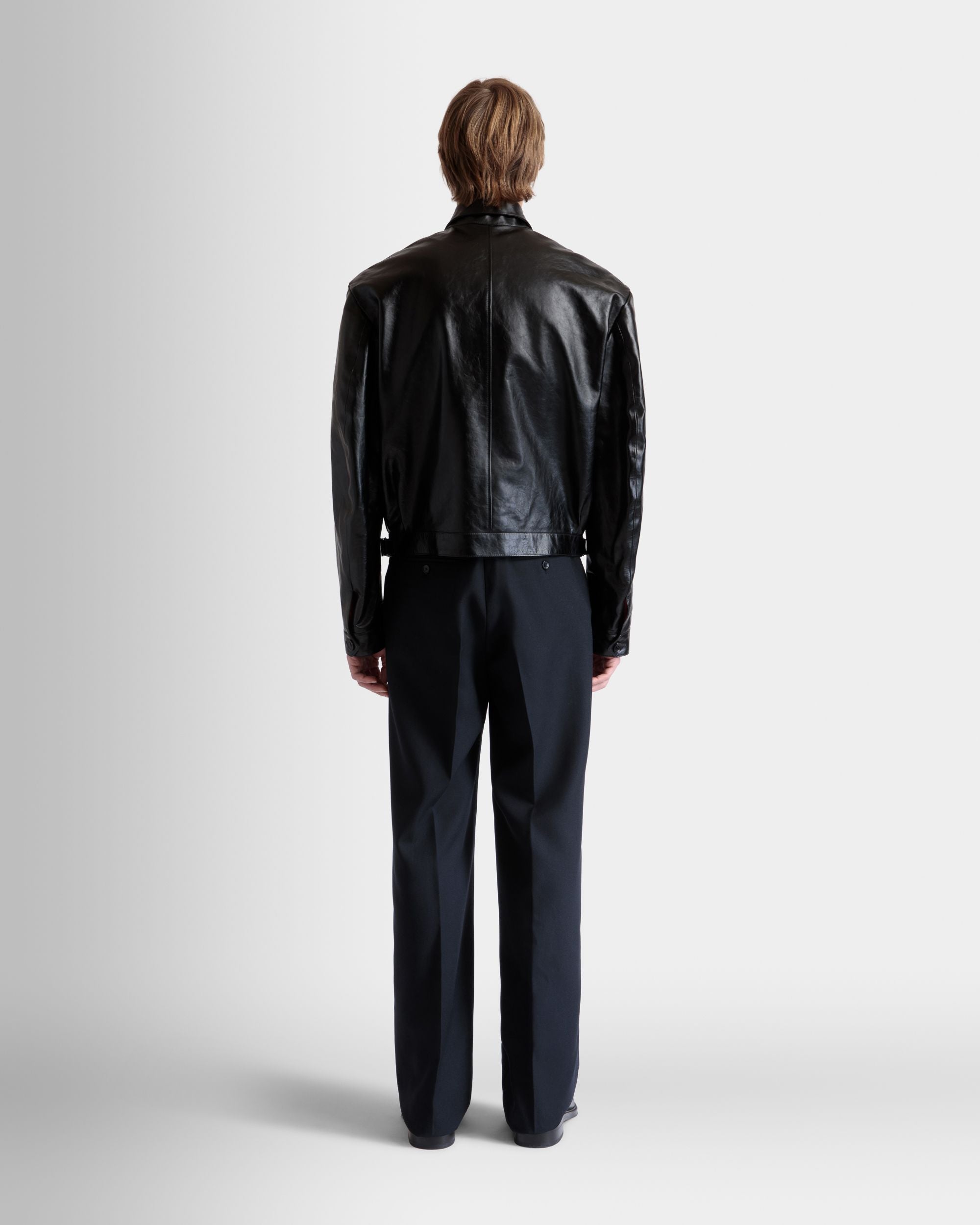 Chaqueta Camisera De Piel Negra - Hombre - Bally - 06