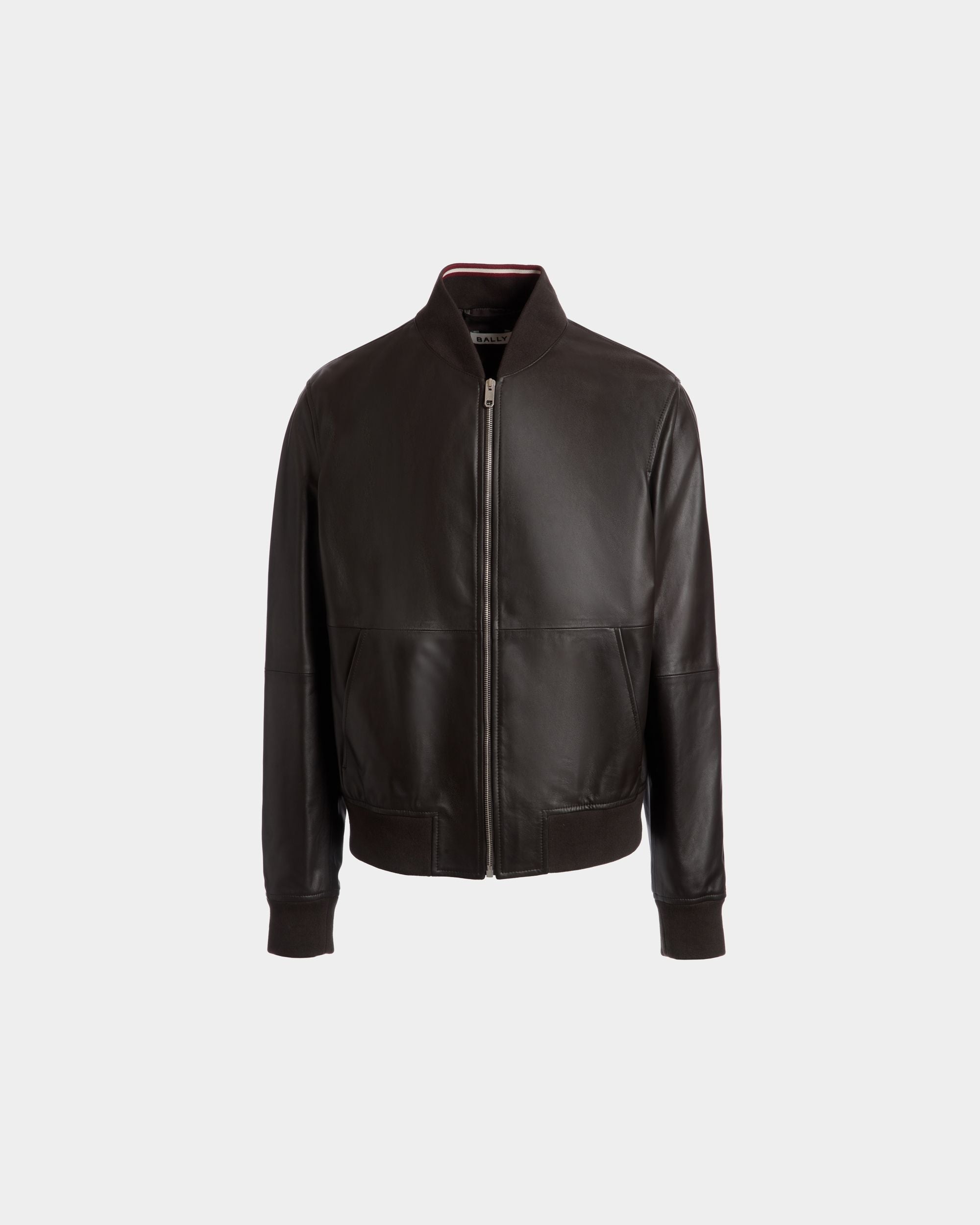 Bómber De Piel Ébano - Hombre - Bally - 01