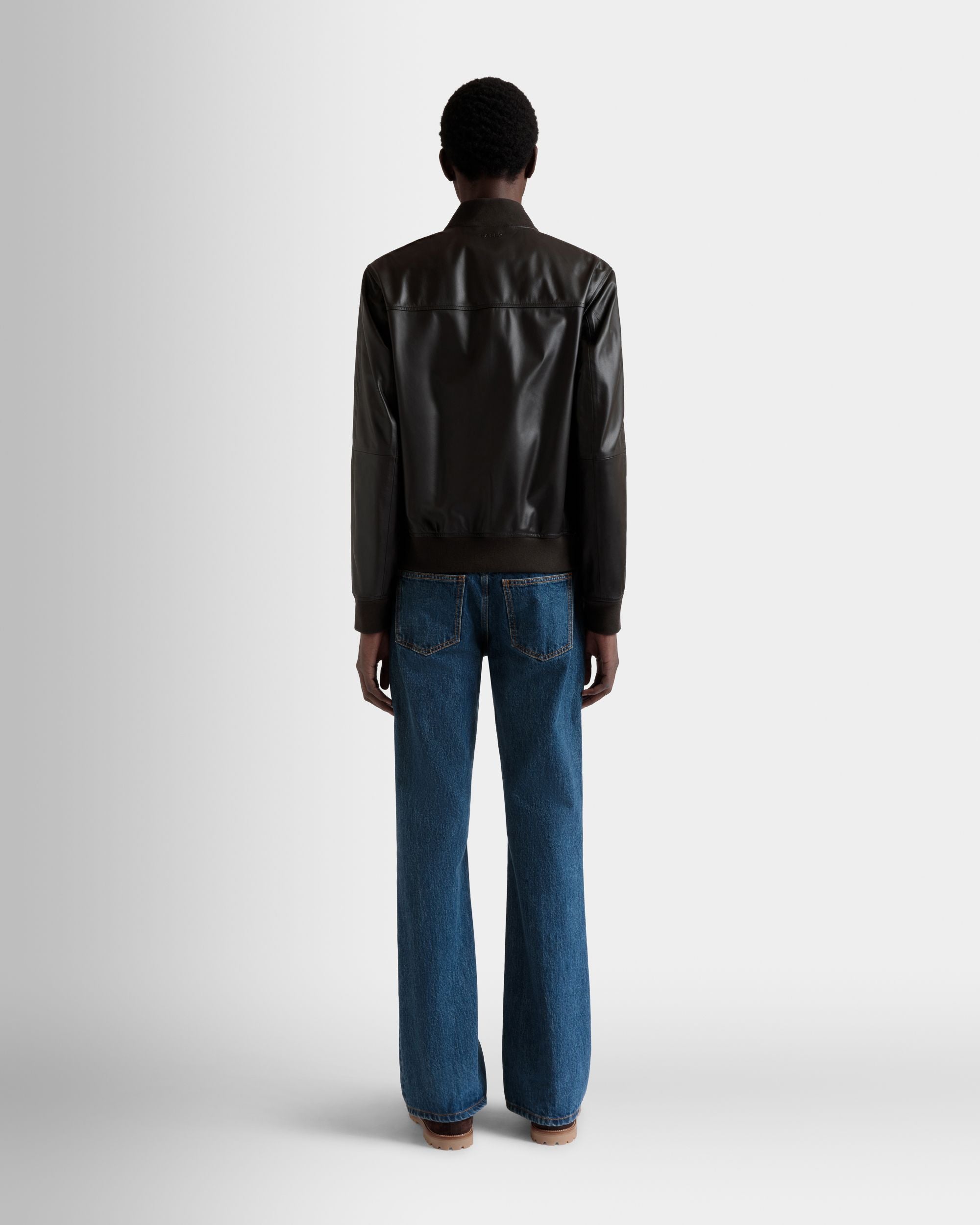 Bómber De Piel Ébano - Hombre - Bally - 06