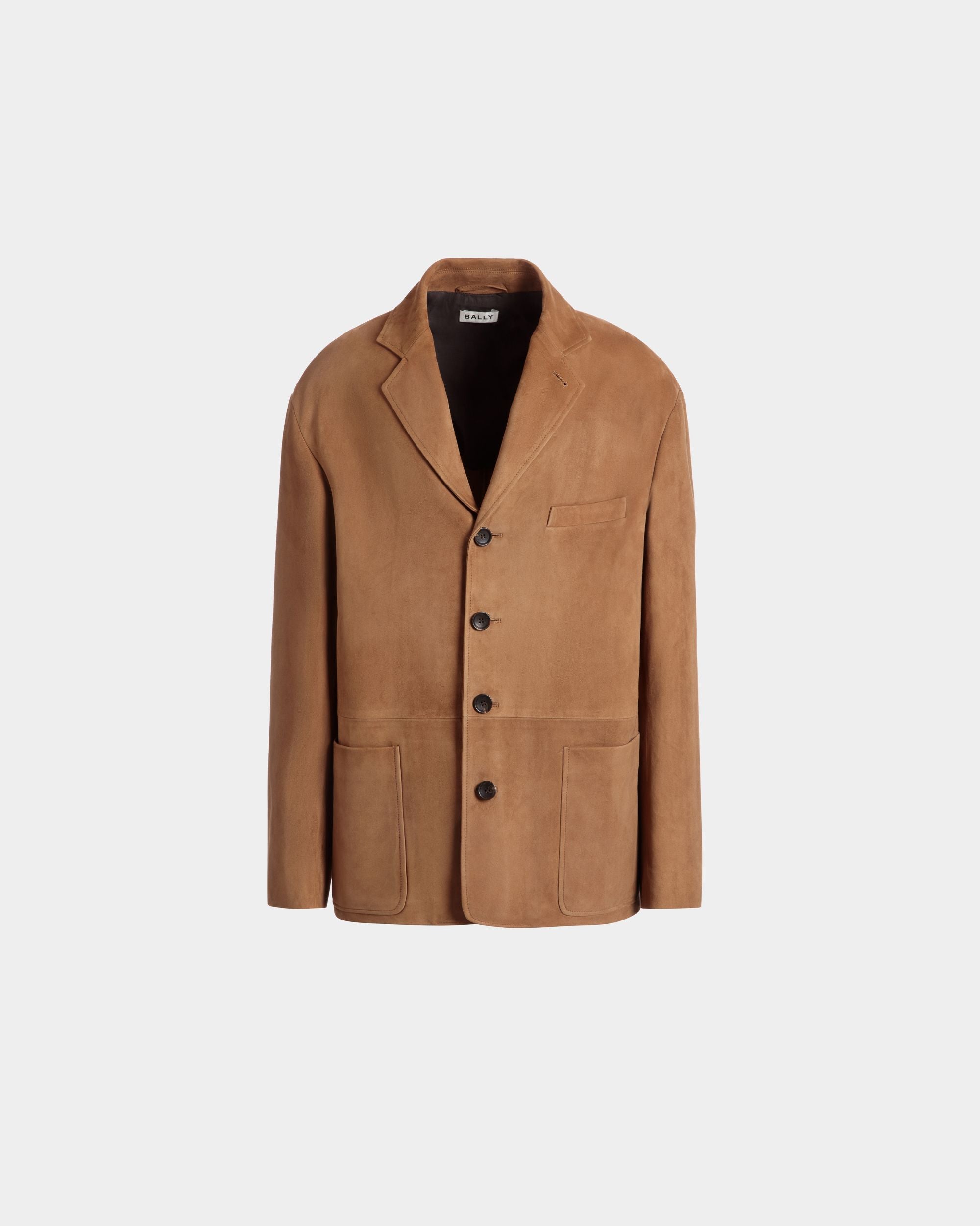 Blazer in Brown Suede - Men's - Bally - 01