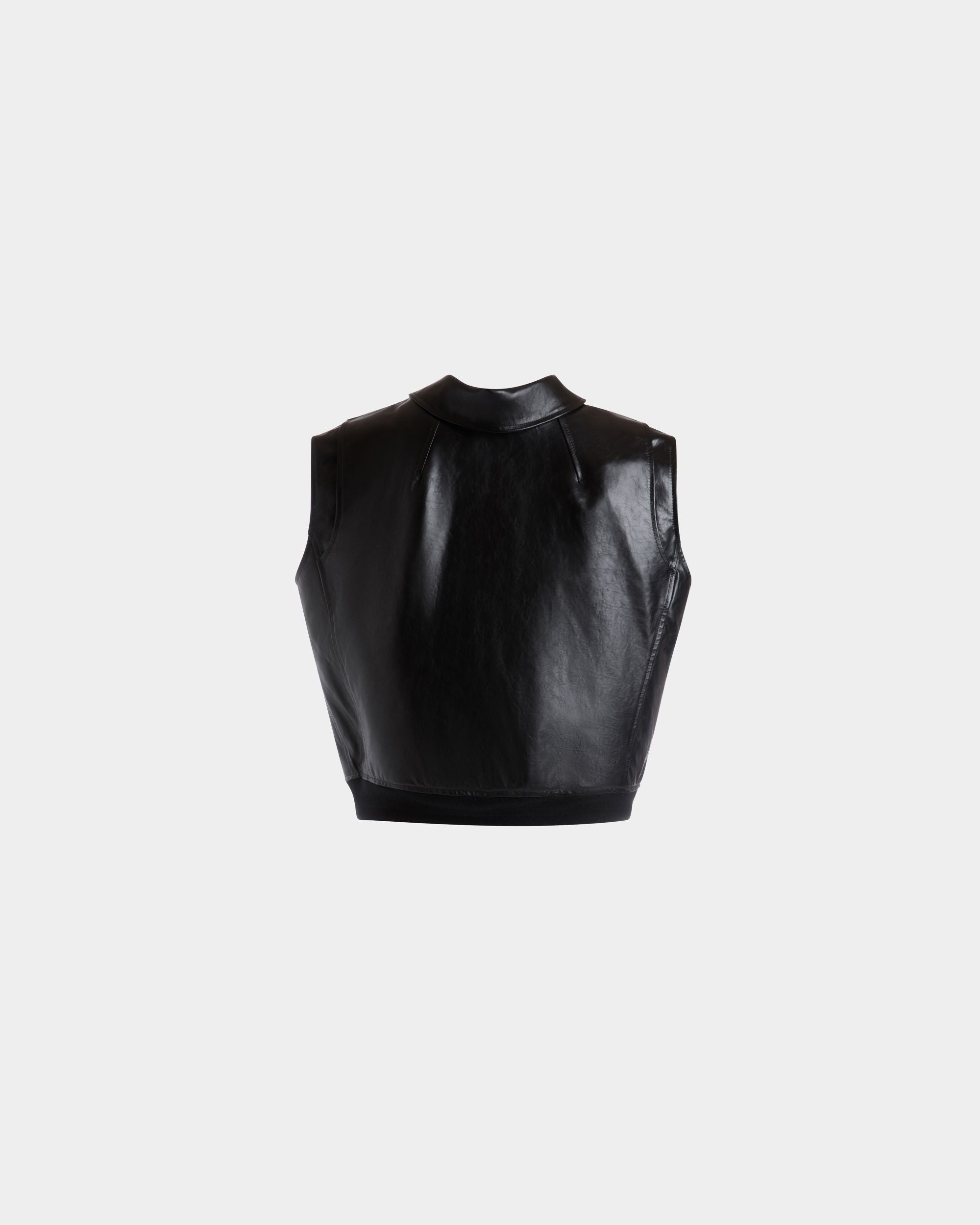 Vest in Black Leather - Men's - Bally - 03