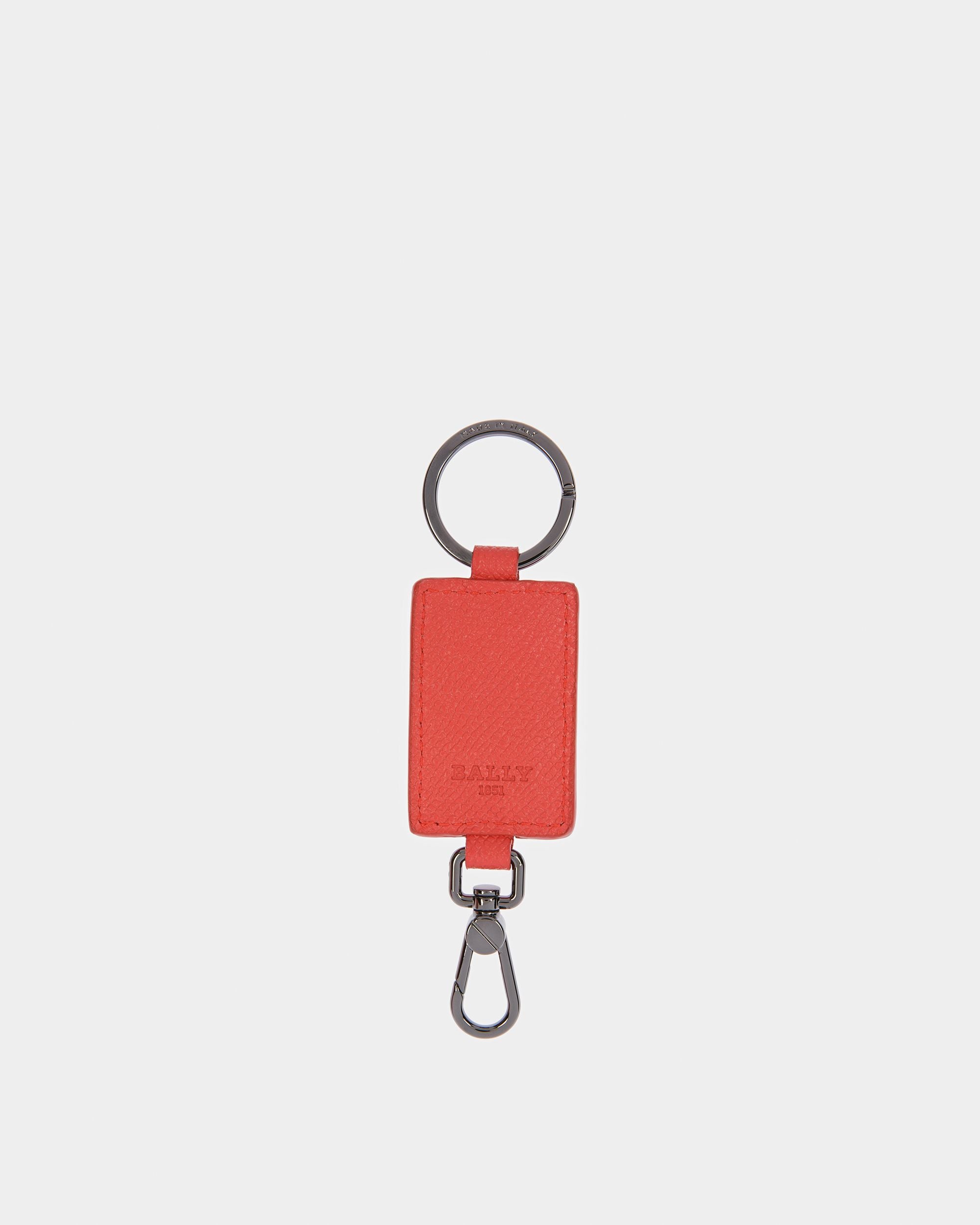 Bhary Llavero De Piel Con Detalle B-Chain En Naranja - Hombre - Bally - 02