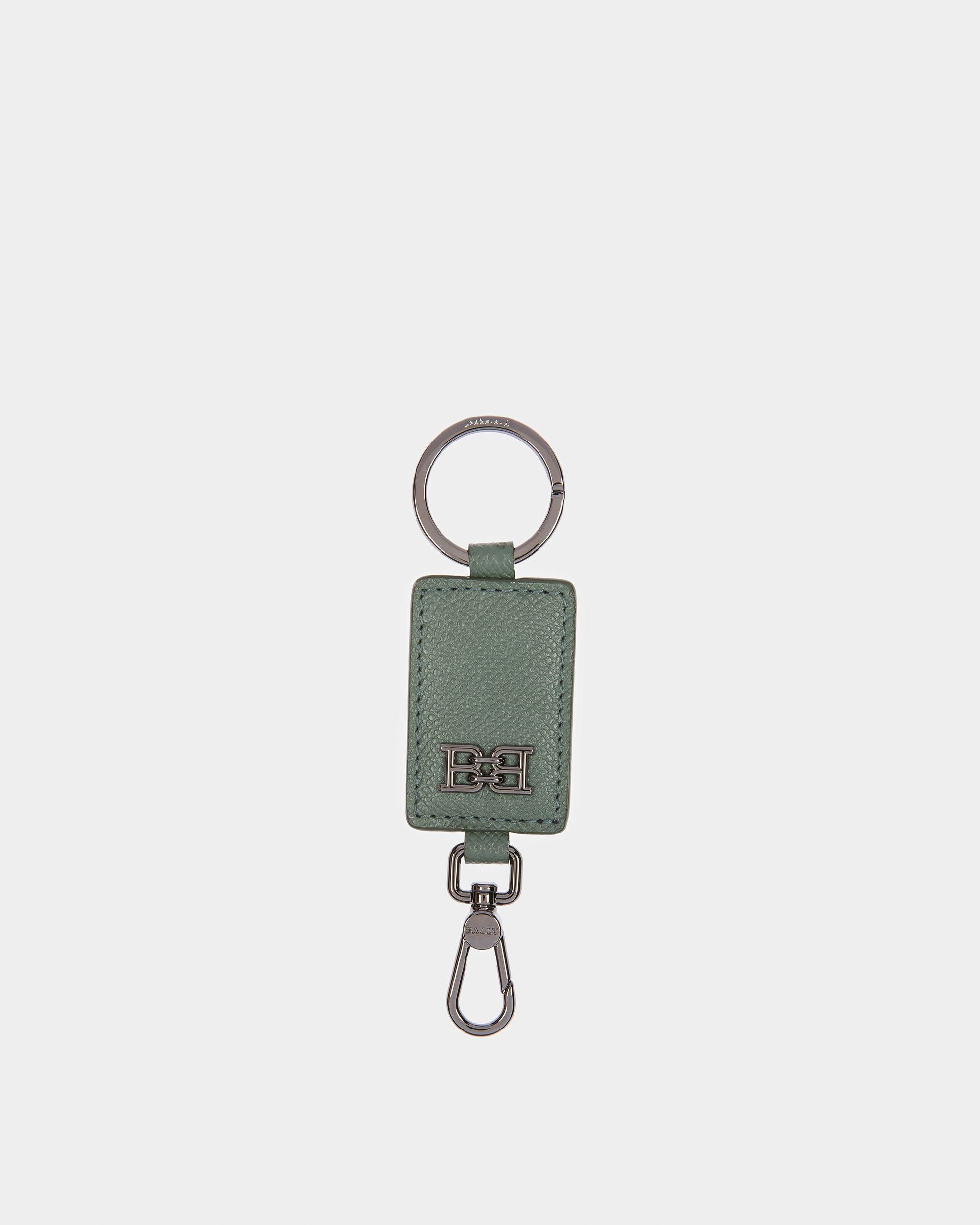 Bhary Llavero De Piel Con Detalle B-Chain En Salvia - Hombre - Bally - 01