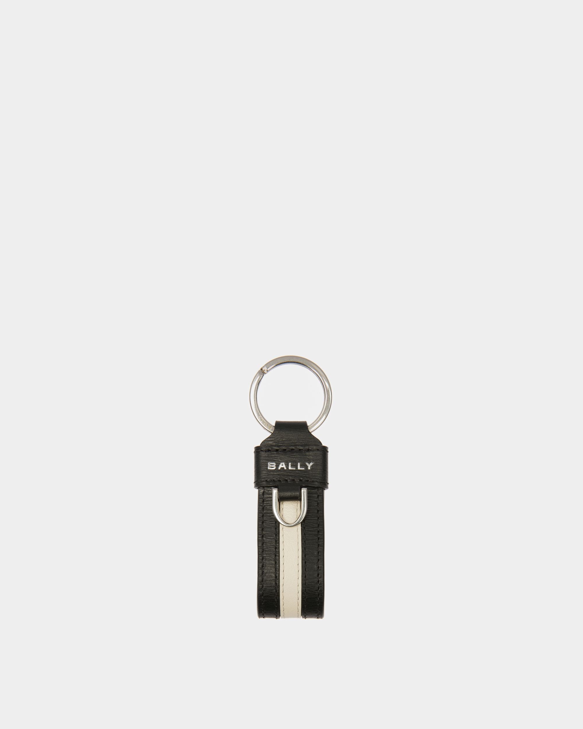 Llavero Ribbon De Piel En Negro - Hombre - Bally - 01