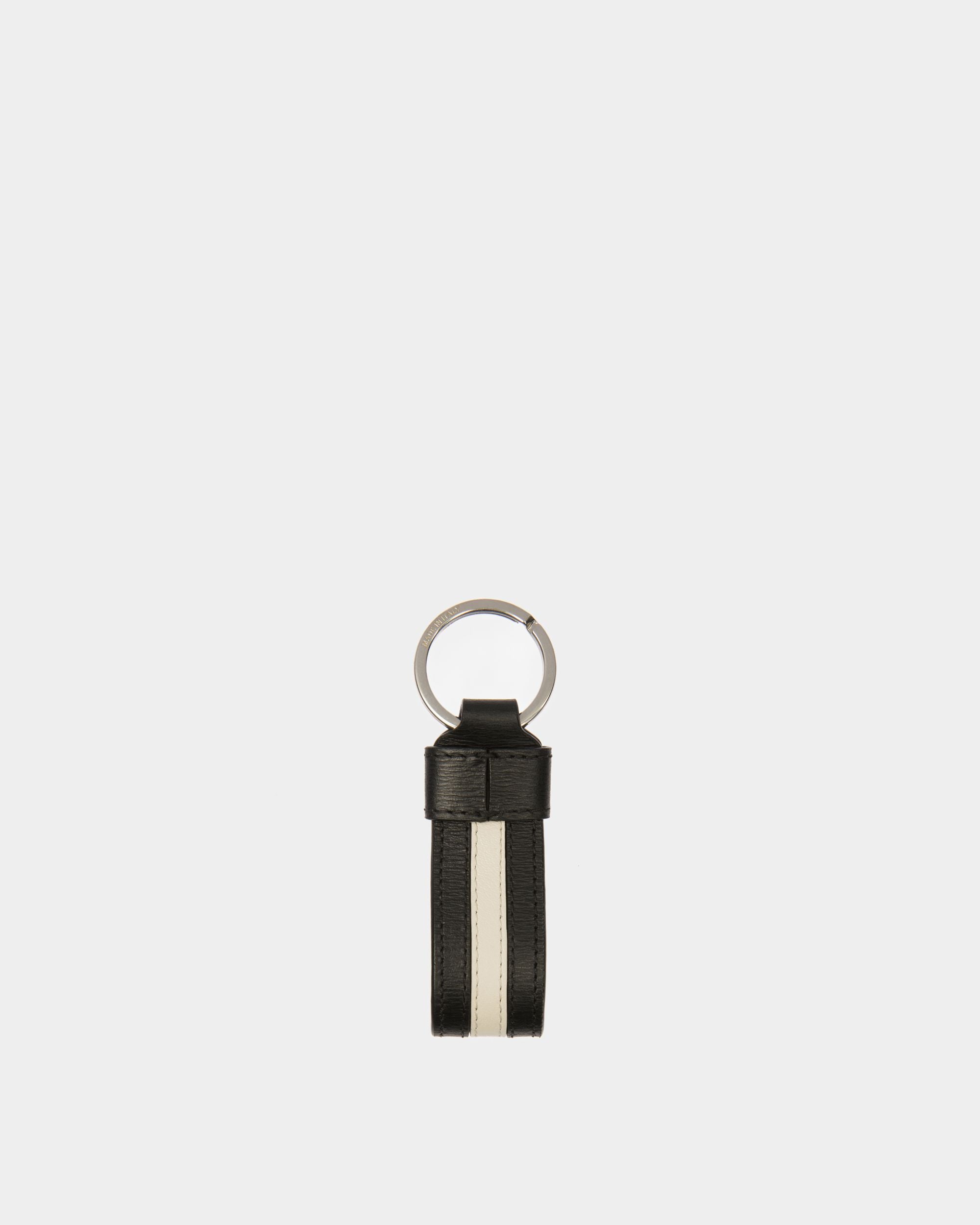Llavero Ribbon De Piel En Negro - Hombre - Bally - 02