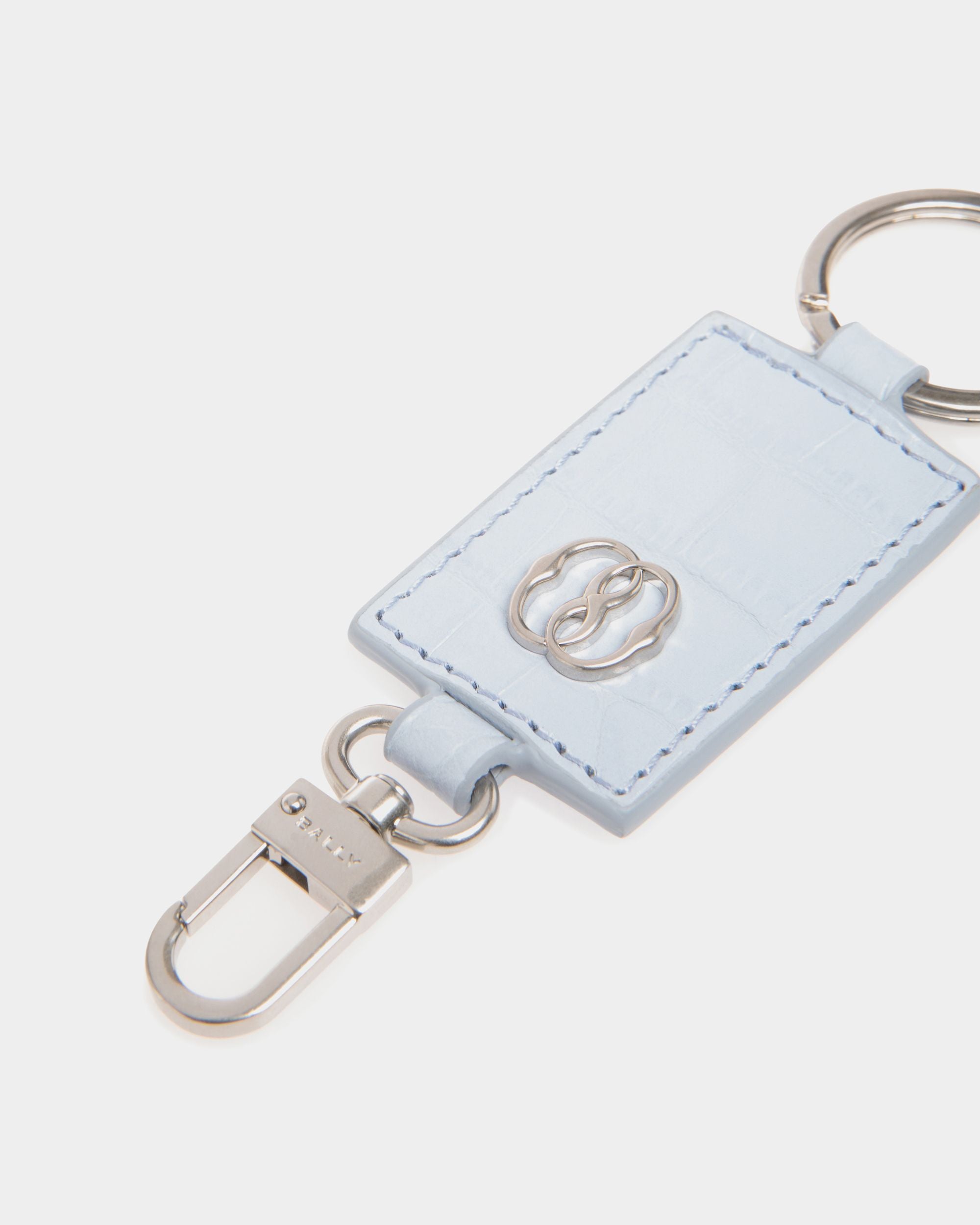 Banque Keychains In Blue Leather - Men's - Bally - 03
