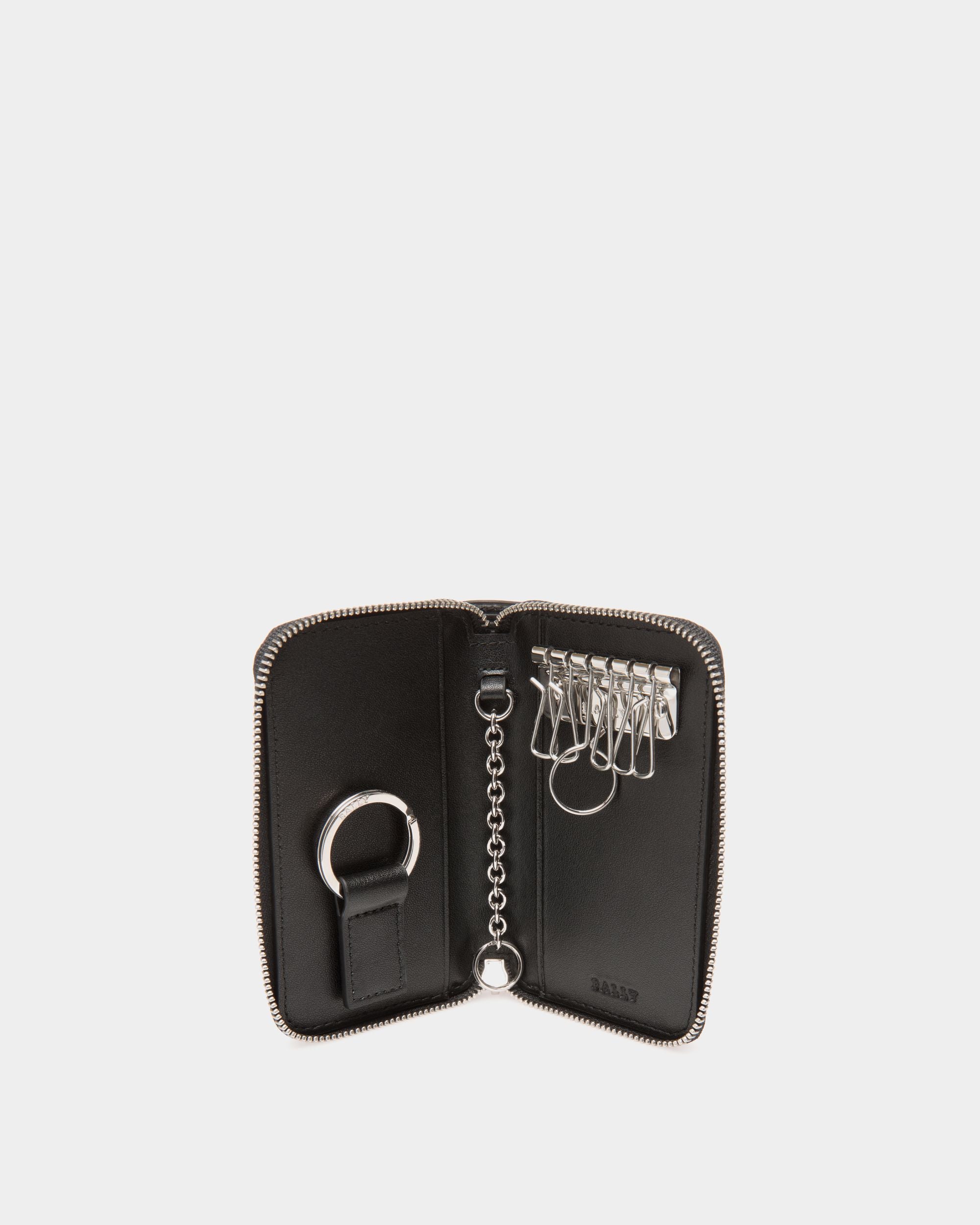 Key Case In Black Leather - Men's - Bally - 03