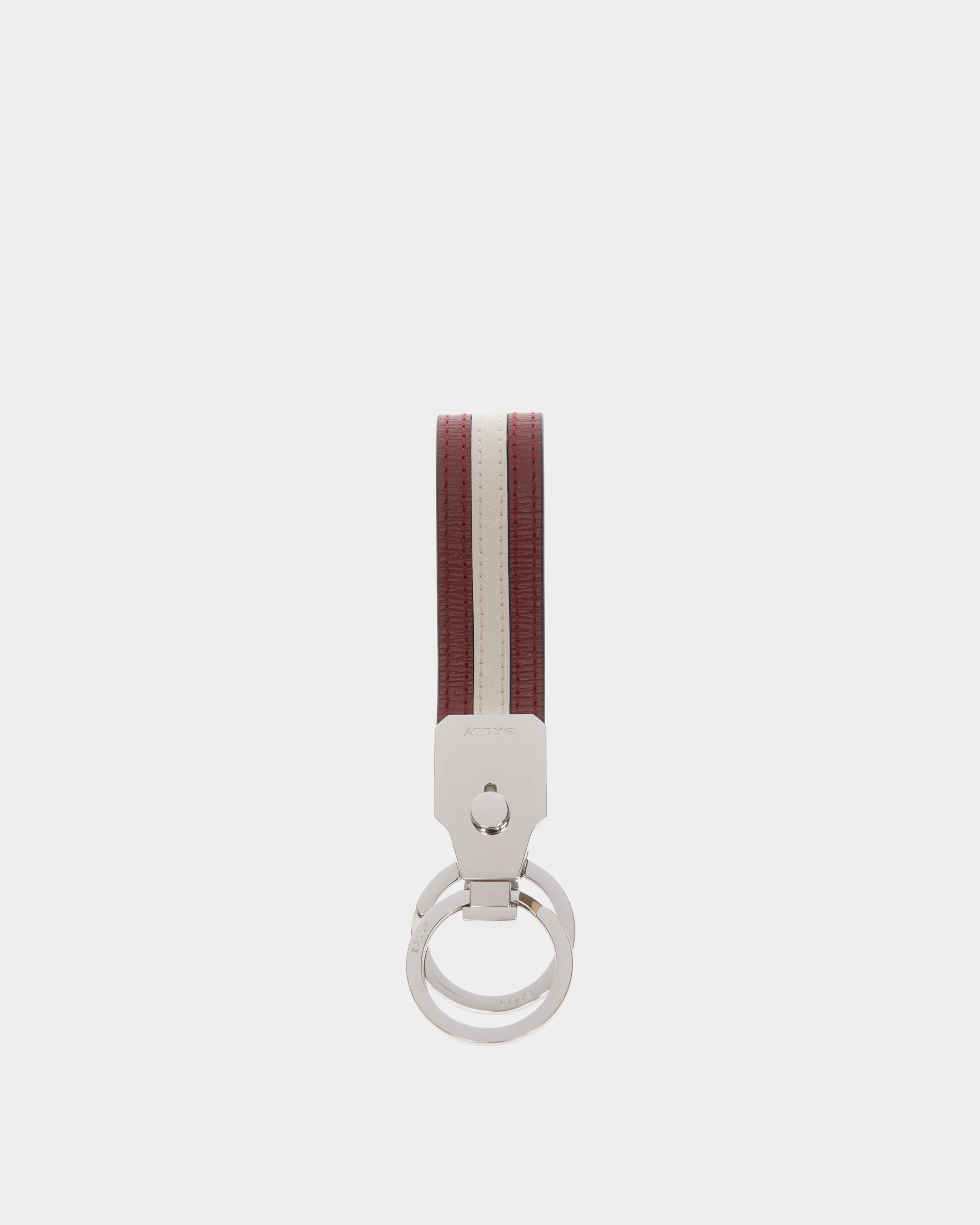 Llavero Ribbon De Piel Roja - Hombre - Bally - 01