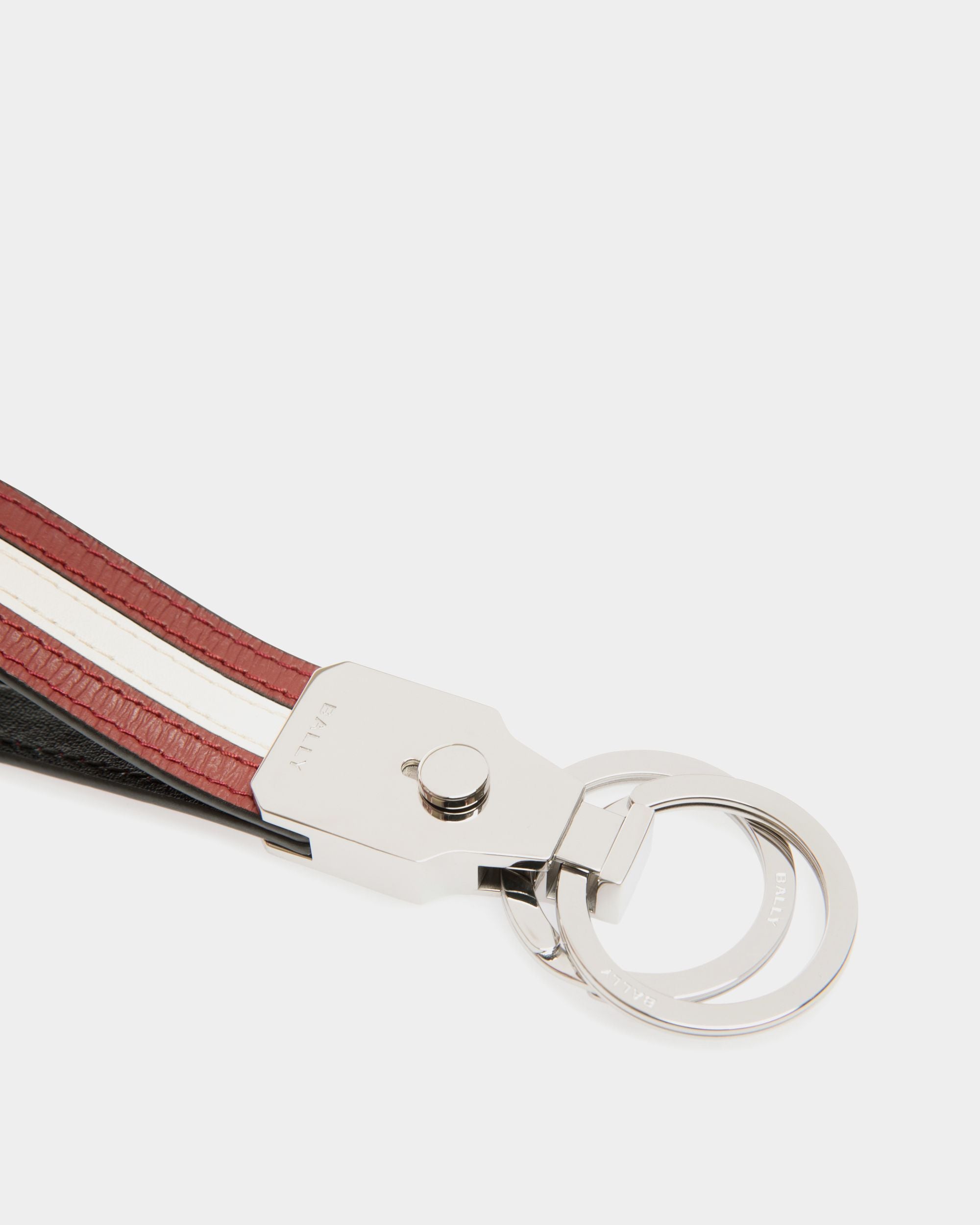 Llavero Ribbon De Piel Roja - Hombre - Bally - 03