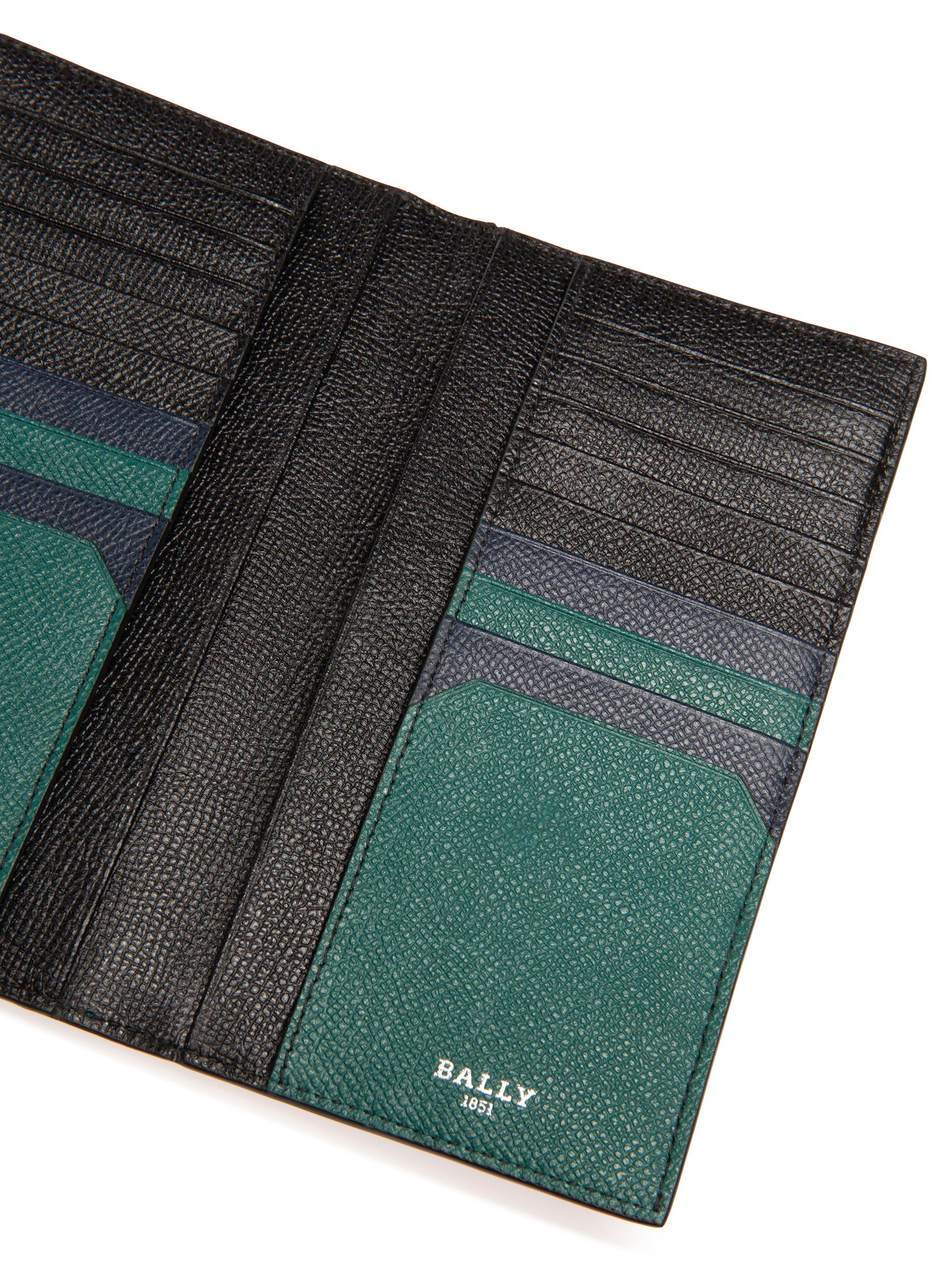 Bennel Cartera Continental En Cuero De Color Verde - Hombre - Bally - 03